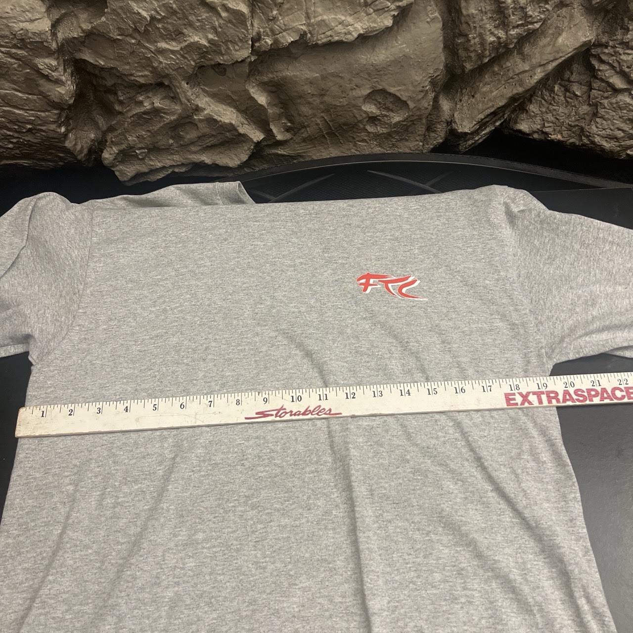 FTC Logo Men’s Long Sleeve Graphic T-Shirt Crew Neck Size Medium Grey