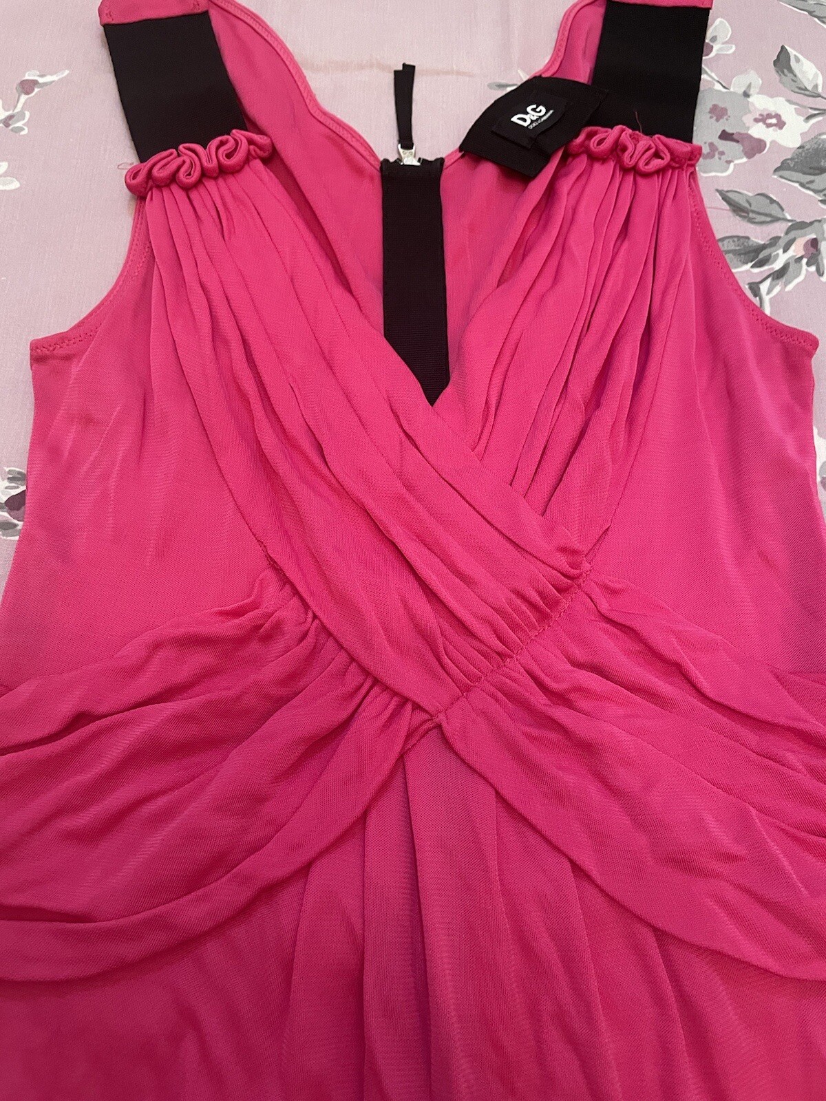 Dolce Gabbana Dress Special edition shocking pink dress size 42