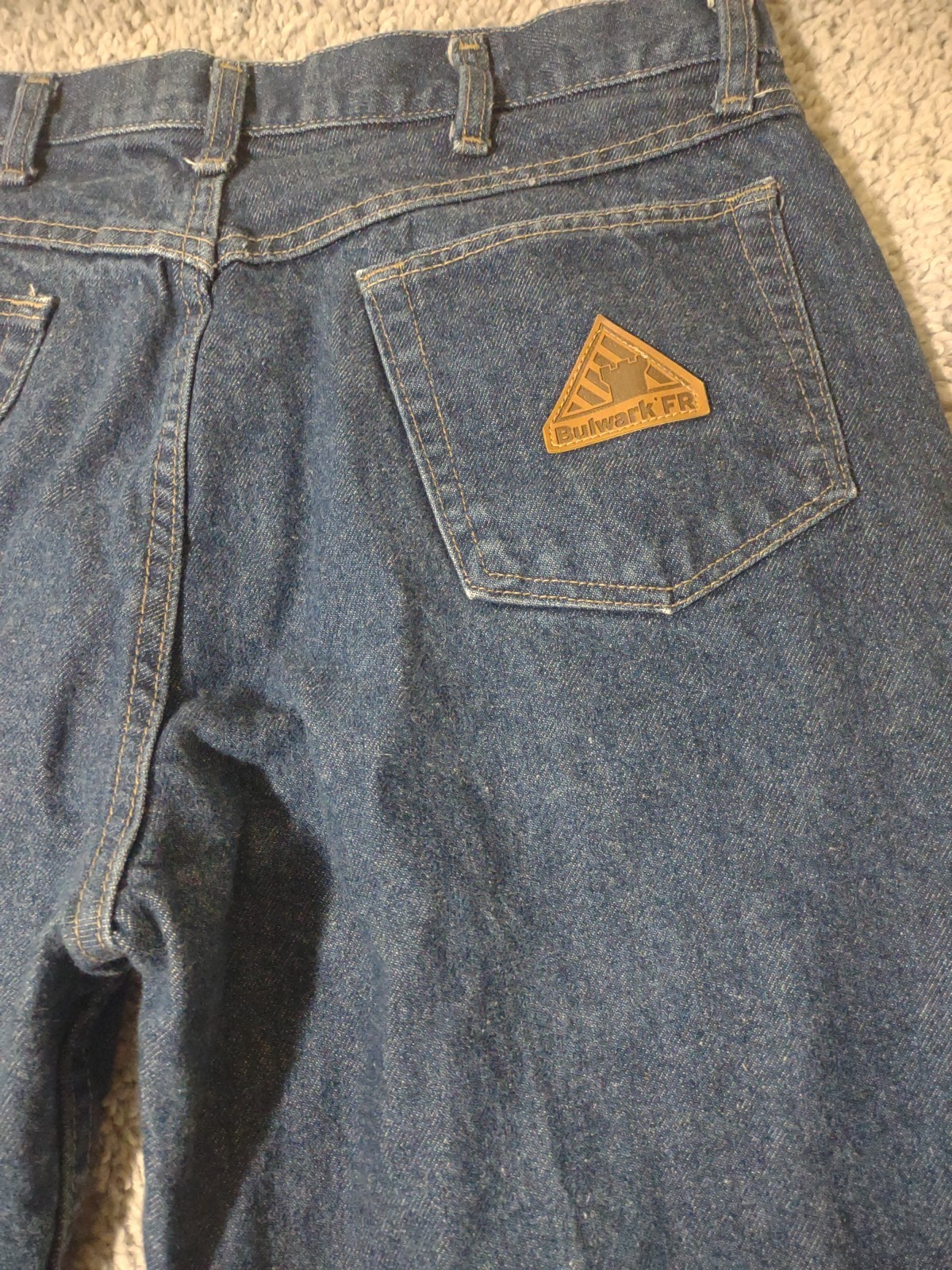 Bulwark FR Jeans Mens 28-50 Blue Flame Resistant Relaxed Straight Denim Workwear