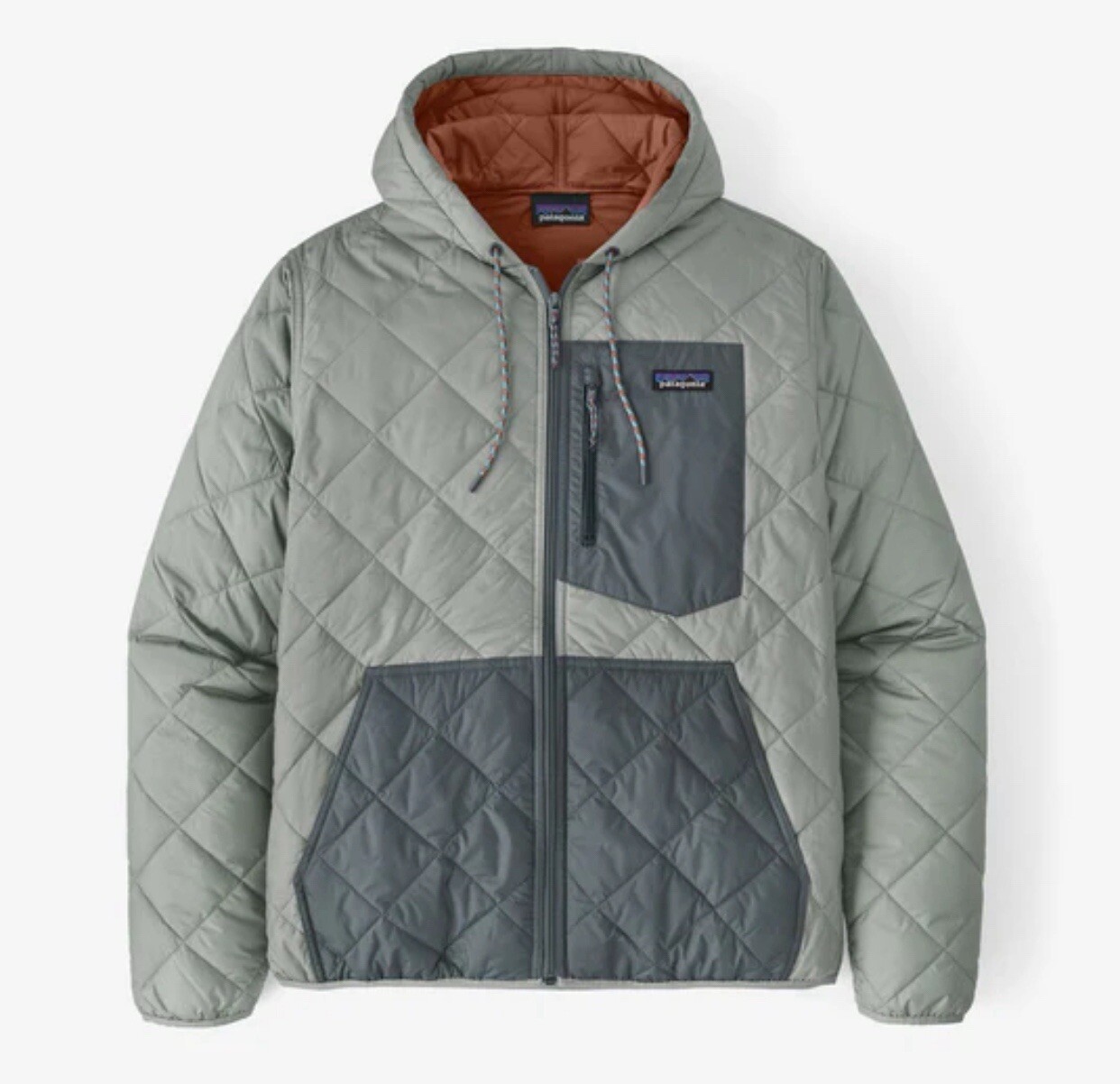 PATAGONIA Diamond Quilted Bomber Hoody Sleet Green 27610 STGN Men’s Sizes S-XXL