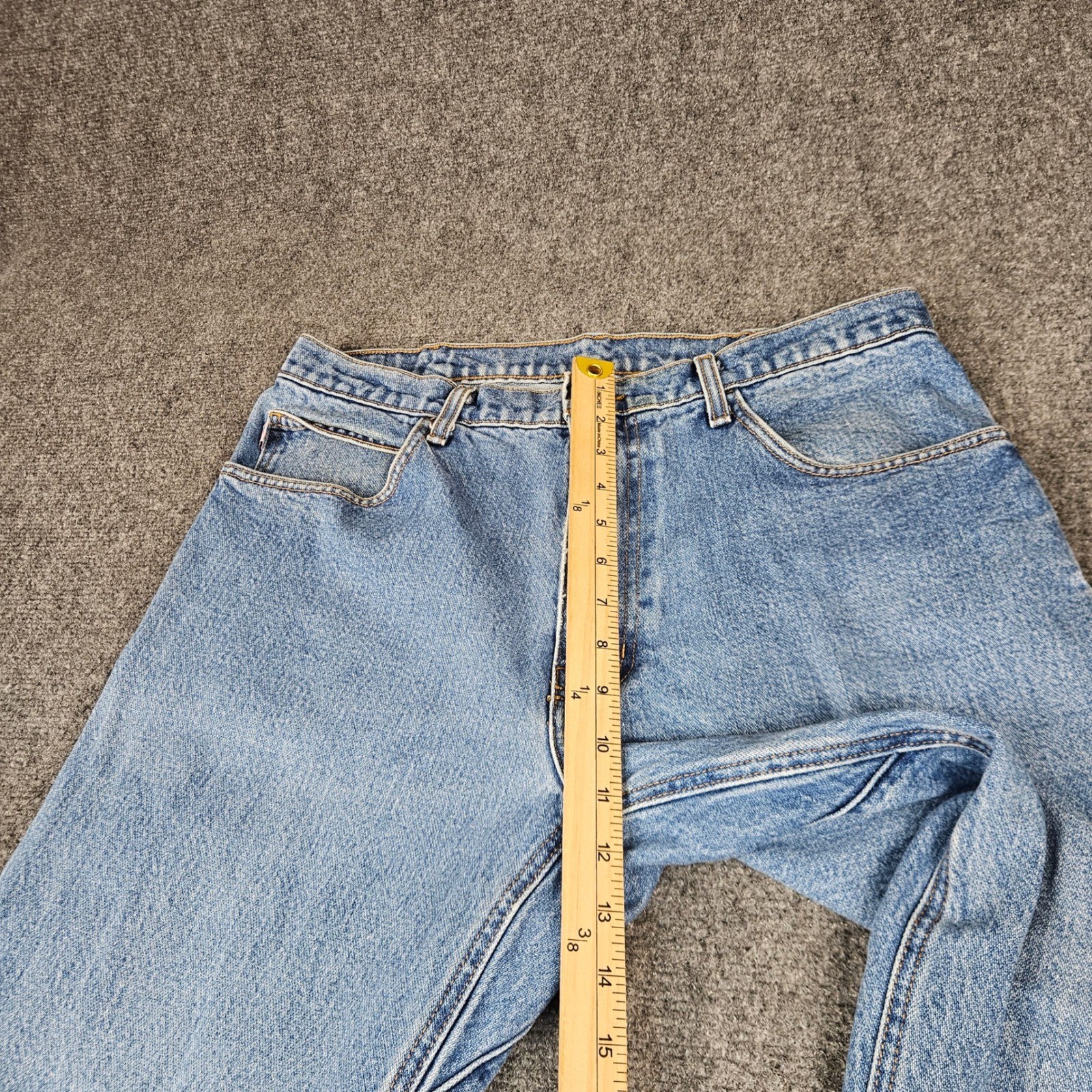 All American Clothing Co Mens Straight Leg Jeans Blue Cotton Made in USA