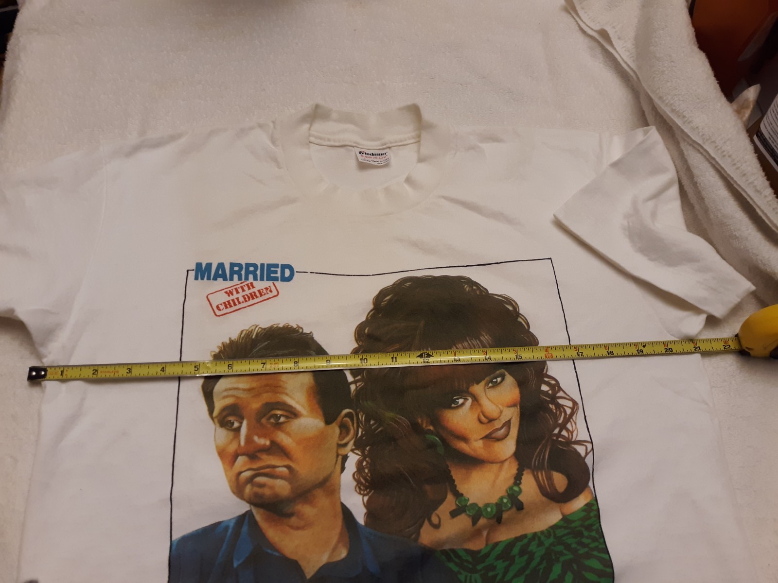 Vintage 1987 “Married with Children” Peggy & Al Bundy TV Sitcom Graphic Shirt L