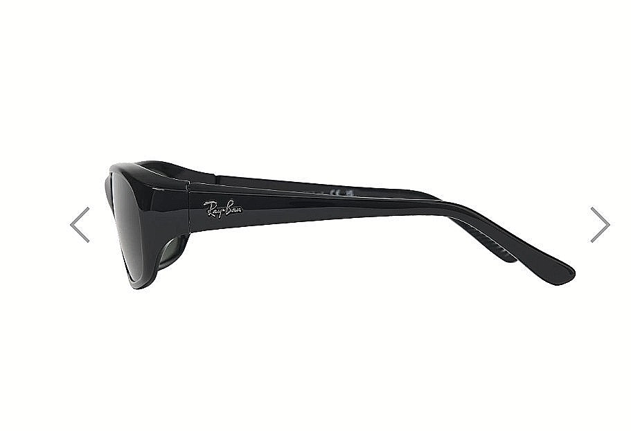 Ray-Ban Daddy-O II Polished Black Frame Green Classic G-15 Lenses Sunglasses