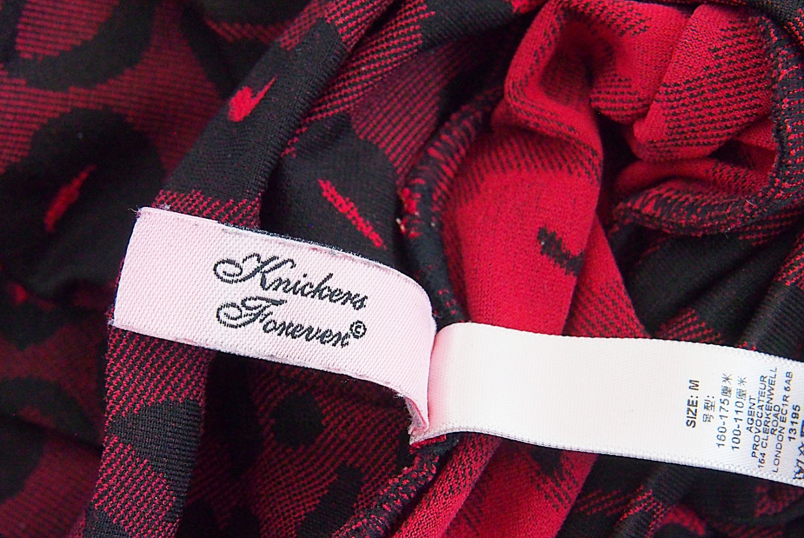 Agent Provocateur Felinda Long Sleeve Turtleneck Red Black Bodysuit Top Size M