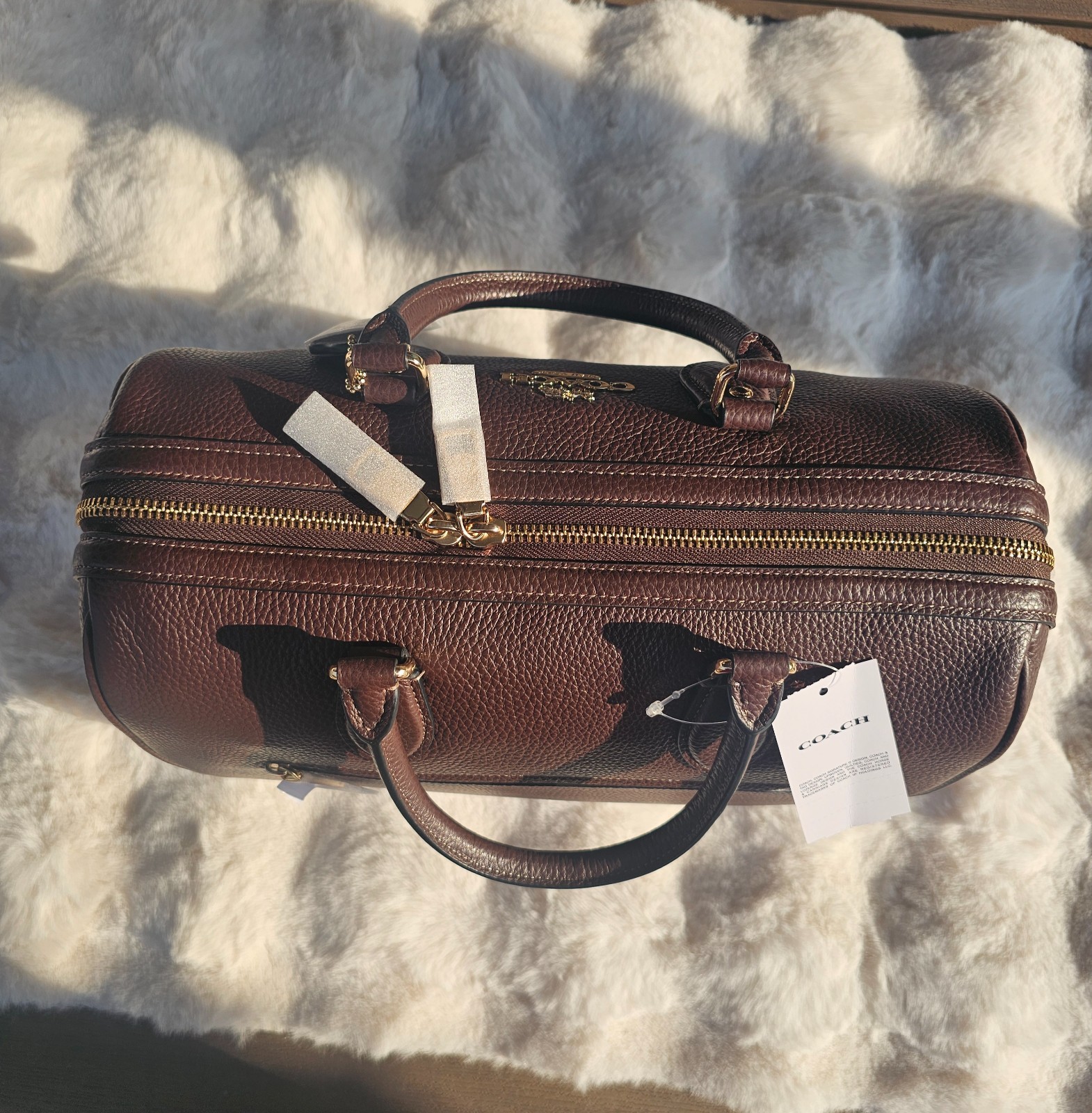 Coach Brand NWT Large Rowan Satchel – Maple