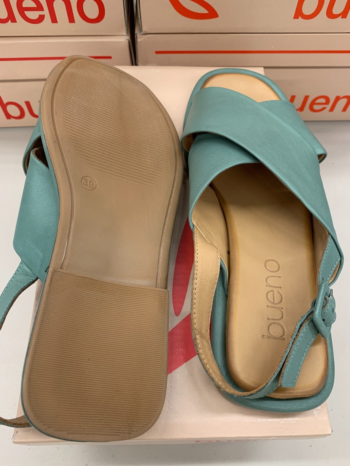 Bueno Footwear Elwood Sandal Seafoam Green Women’s Size 37 38 39 40 41 B2543