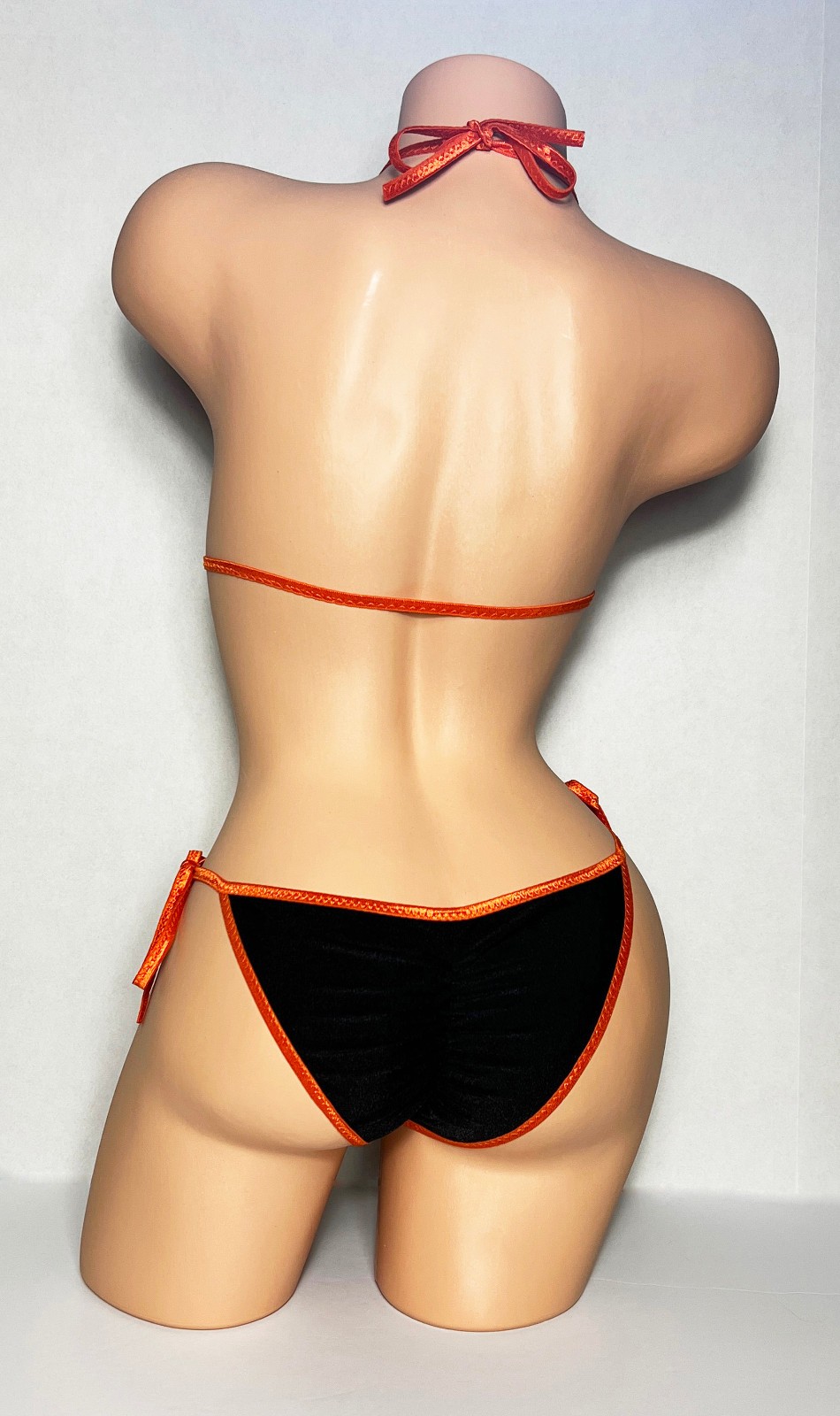 String Bikini made with Harley Davidson Fabric – XS to Large – Made to Order