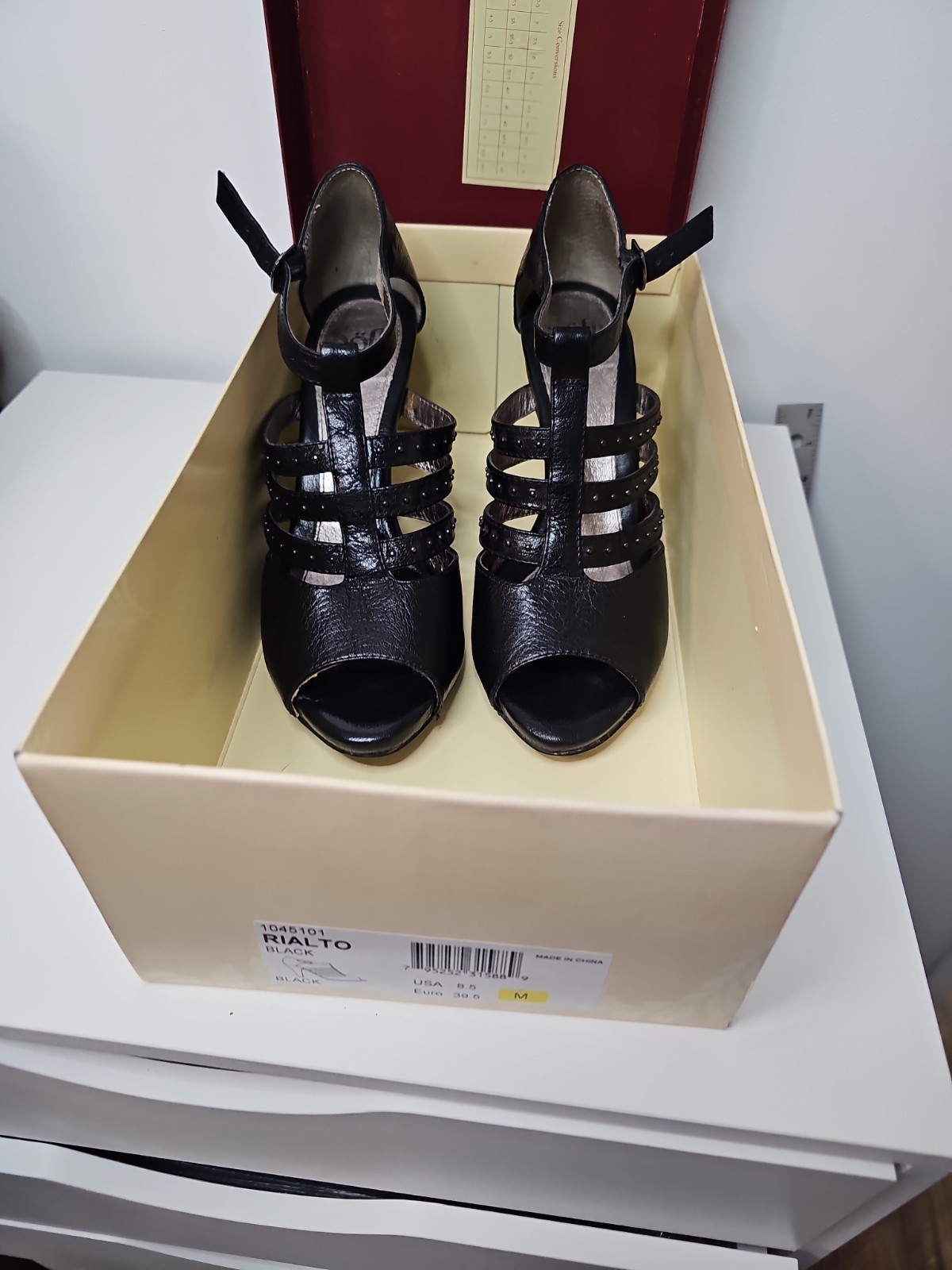 Sofft Rialto Black Strappy Open Toe Dress Sandals Women’s Size 8.5 NIB