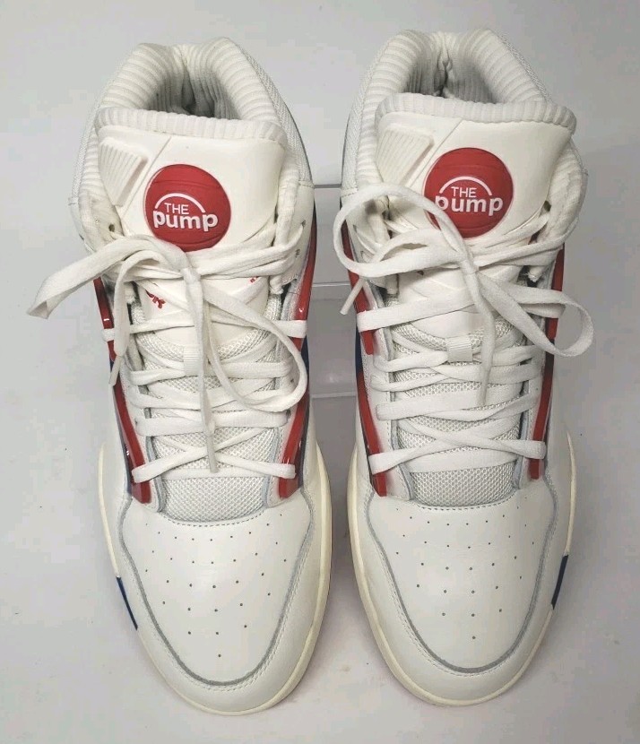 Reebok Basketball Pumps Omni Zone II White Size 12-V.V.N.D.S! FLAWLESS 🔥🧊