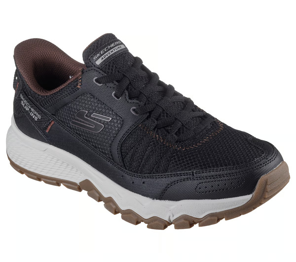 Skechers Shoes Men’s Black Slip Ins Trail Hike Comfort Casual Memory Foam 237634