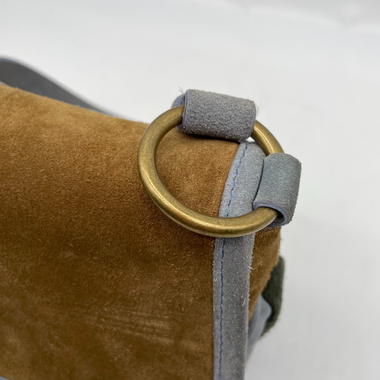 Miu Miu Handbag Hobo Shoulder bag Brown Suede Leather Y2K Archive 117 Authentic