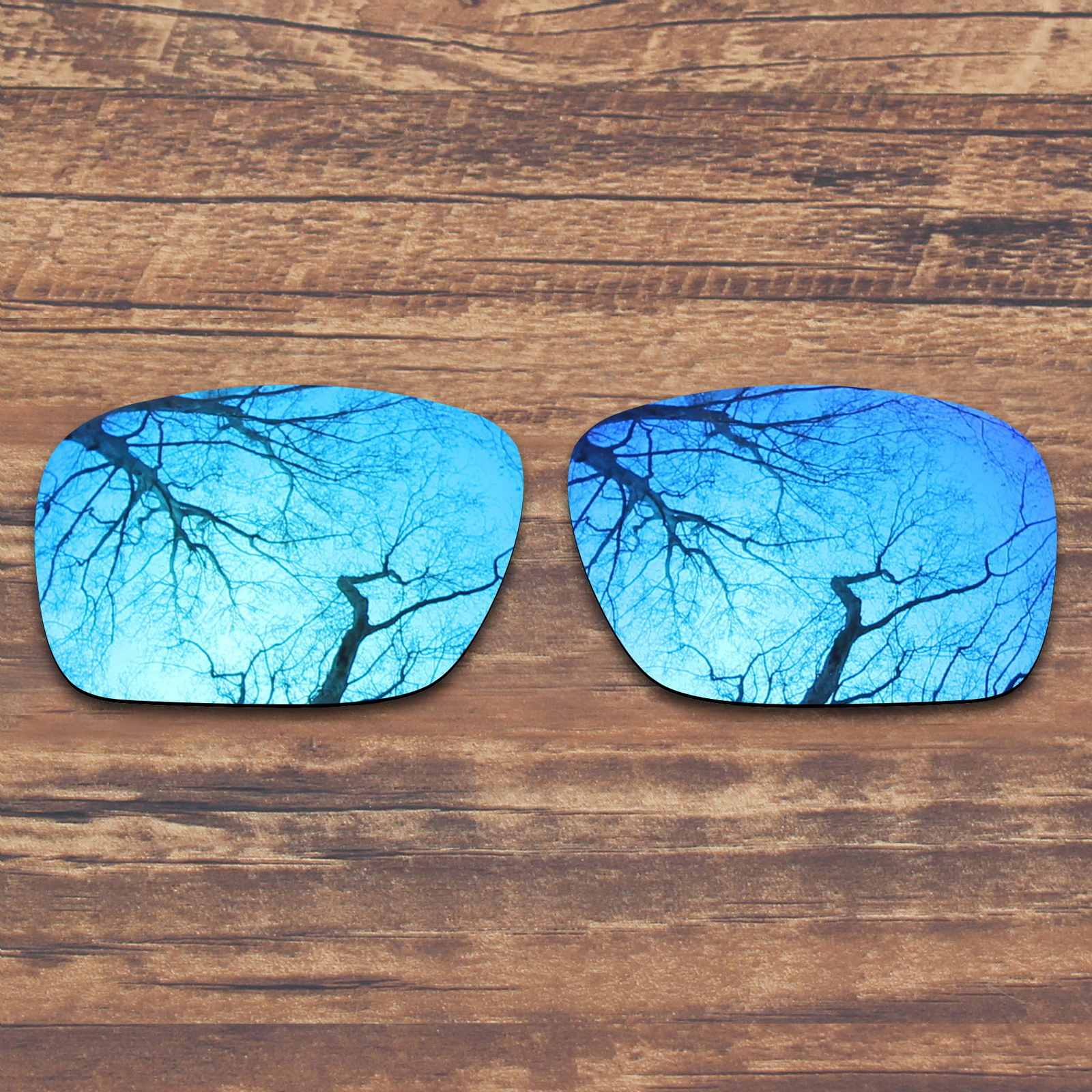 KEYTO Polarized Replacement Lenses for-Oakley Holbrook OO9102 Blue Mirror
