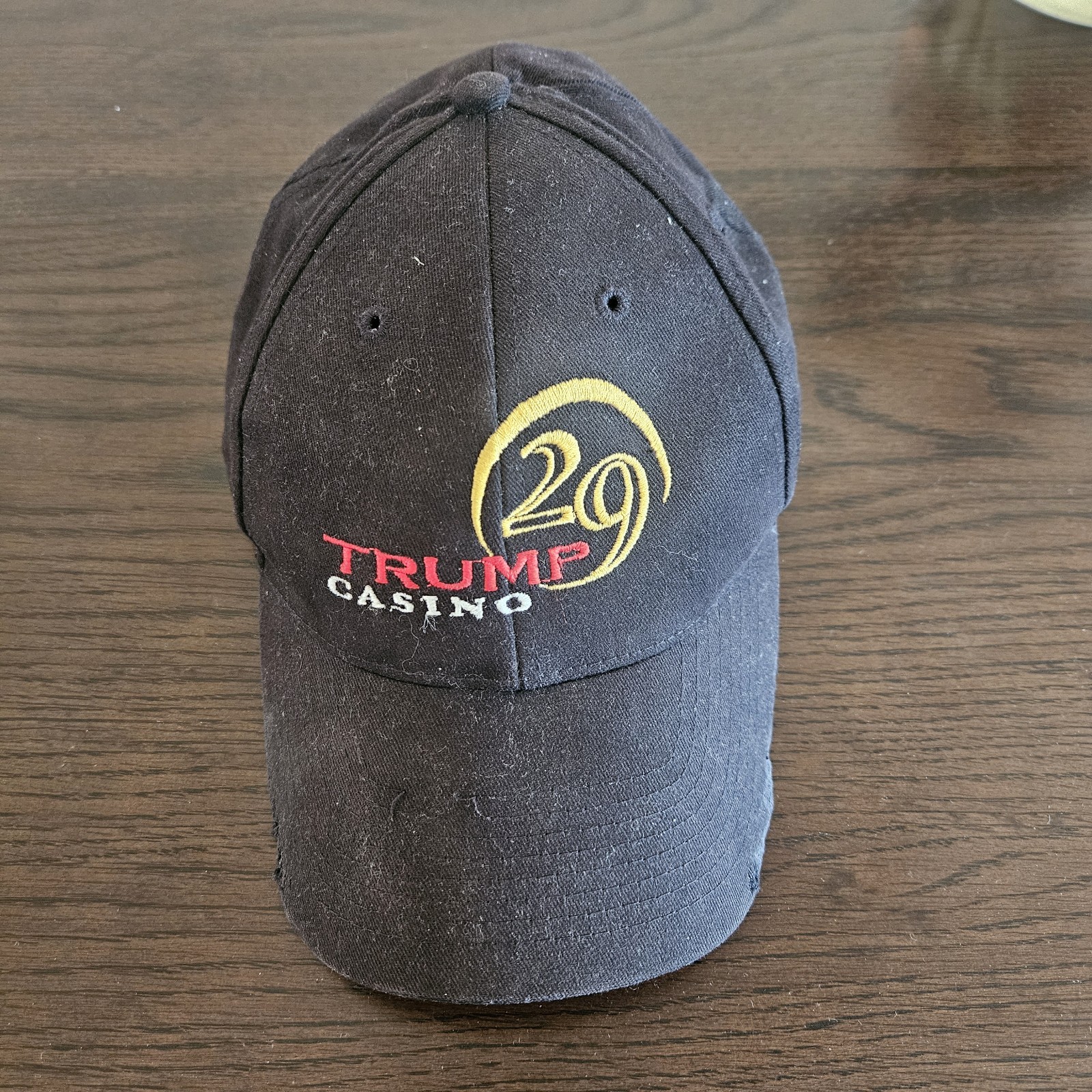 VINTAGE 2000’S Y2K TRUMP 29 SPOTLIGHT CASINO BASEBALL CAP HAT ONE SIZE IN BLACK