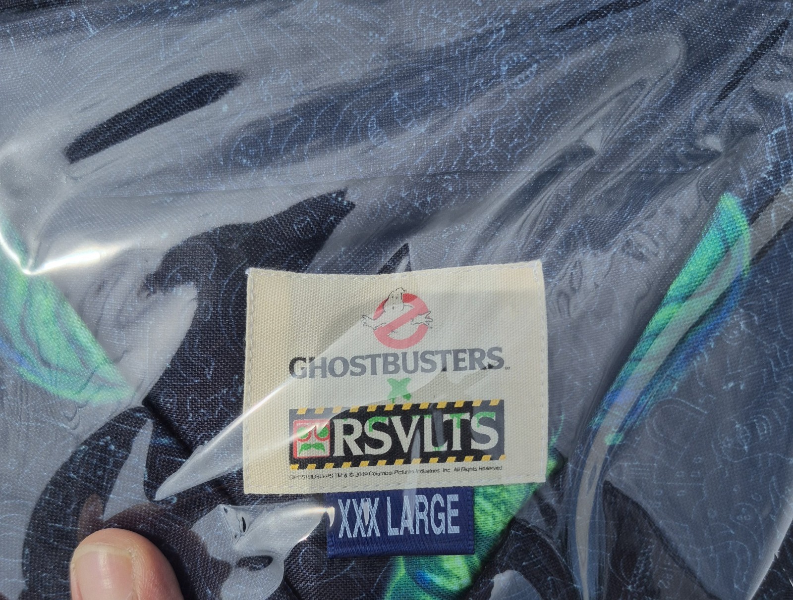 RSVLTS X Ghostbusters “”Slimer” Men’s Button Up Oxford Shirt Size 3XL NWT