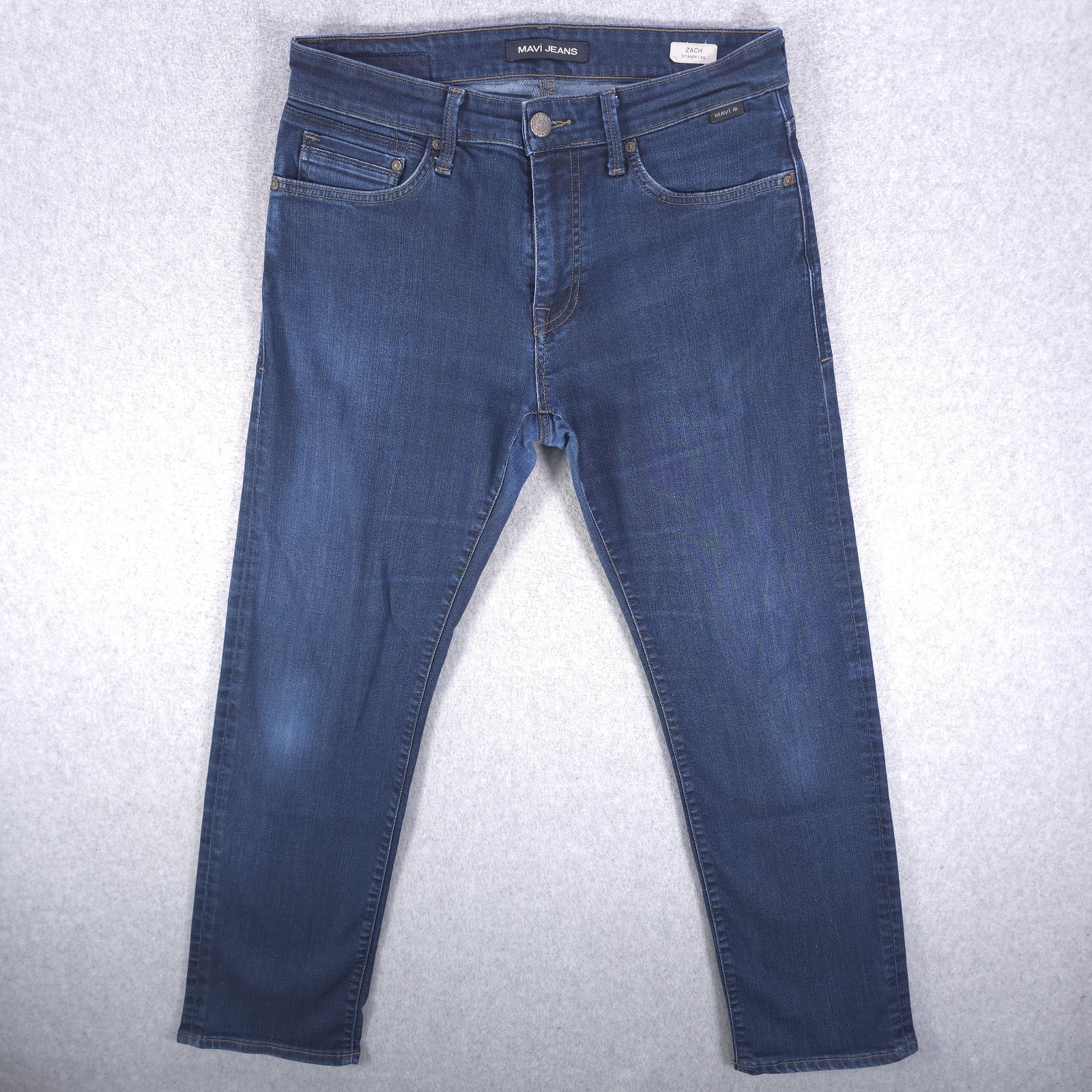 Mavi Zach Straight Stretch Flex Casual Denim Jeans Mens 32×30 (32×29)