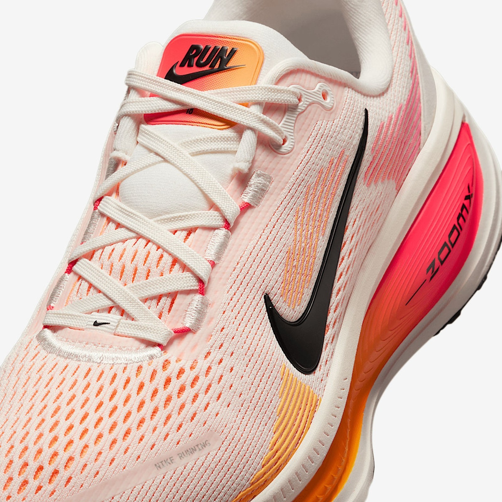 Nike Vomero 18 ‘Sail Bright Crimson Men Running Multicolor Comfort Sneakers New