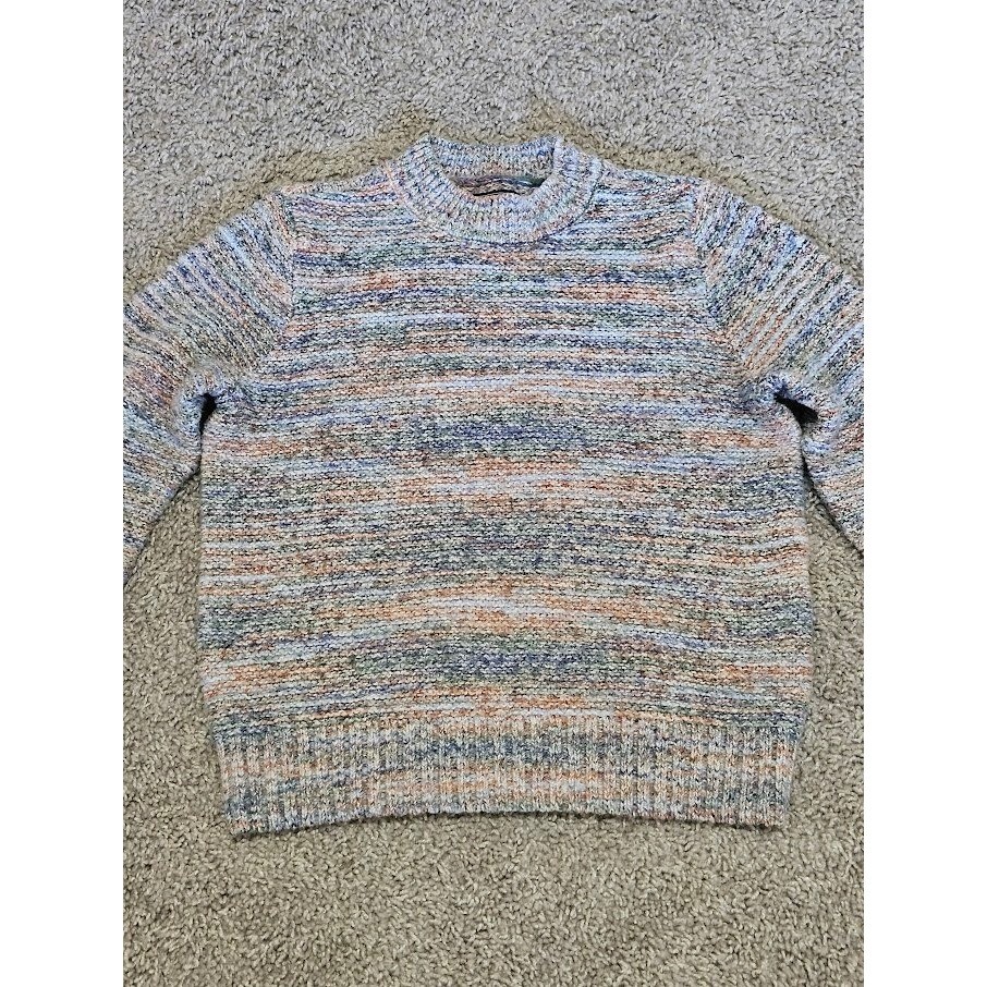 Abercrombie & Fitch Sweater Women Small Multicolor Knit Crewneck Cropped