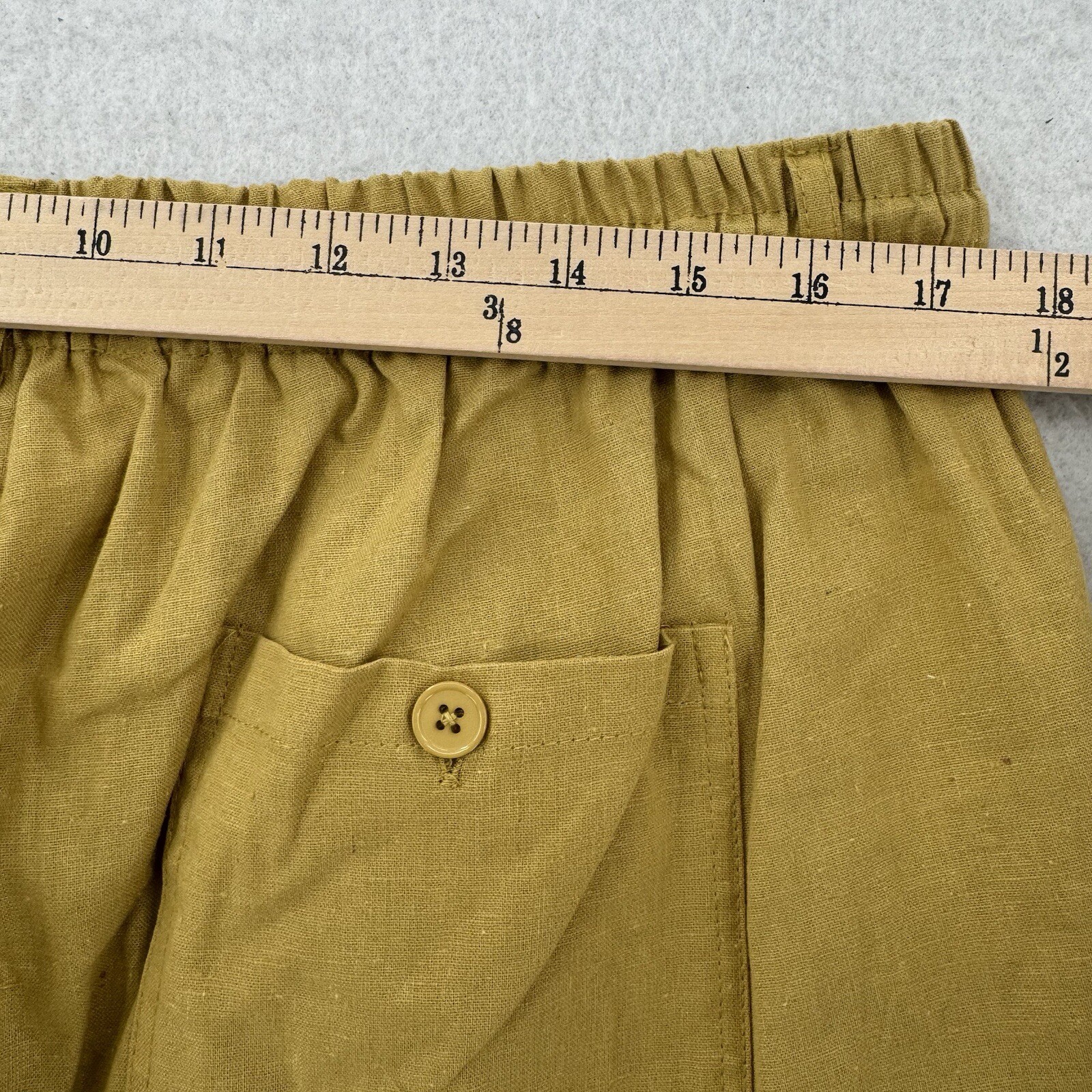 NWT Hat And Beyond Pants Womens Size 2XL Linen Stretch Elastic Drawstring Basic