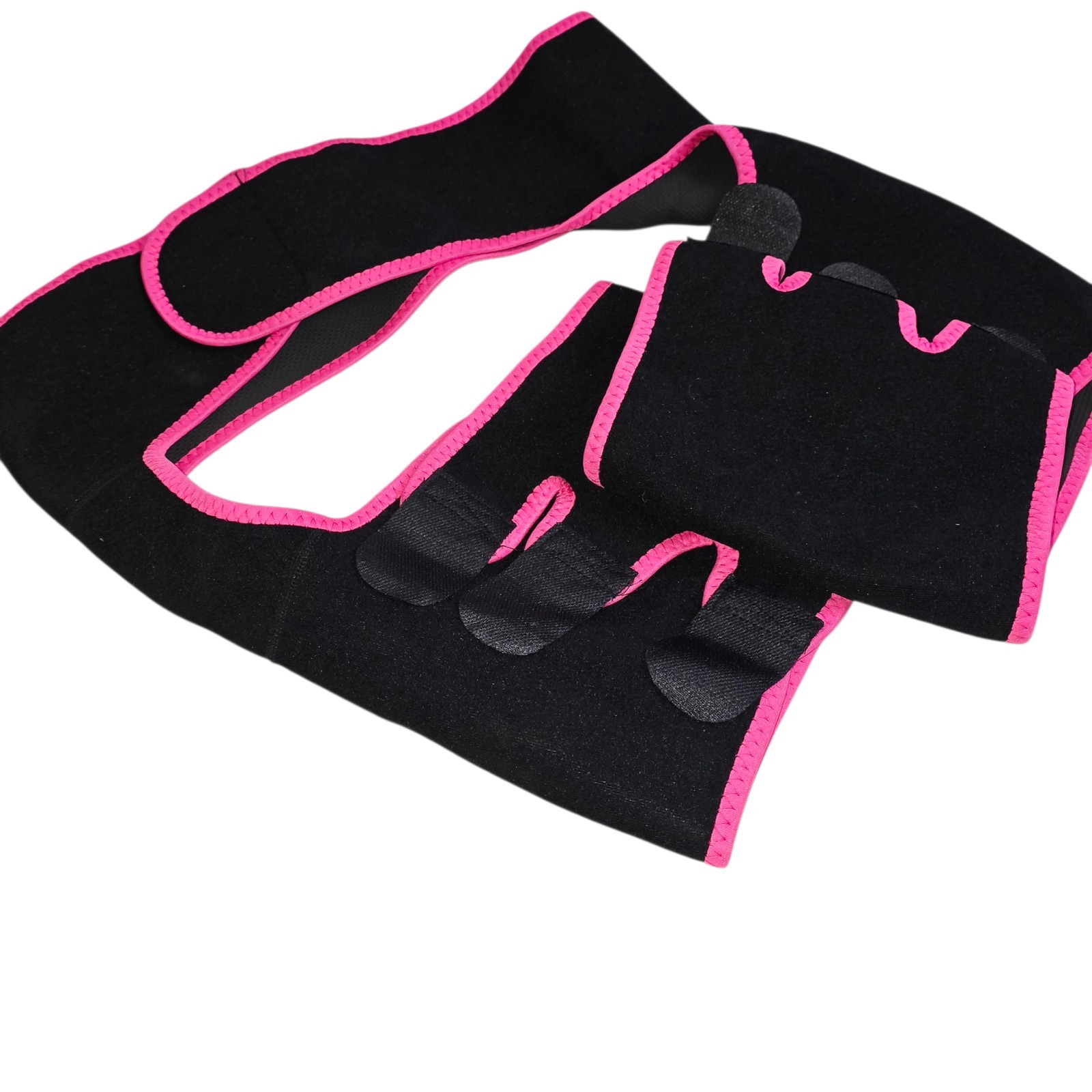 Waist and Thigh Trainer Butt Lifter Neoprene Hip Raise Thigh Black Pink Size XL