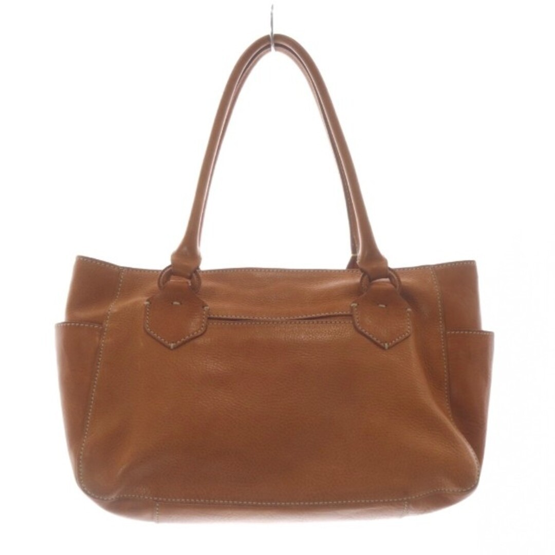 Genten Leather One Shoulder Bag Handbag Brown SR Used e75c7d7a14dfb94d57ee387748