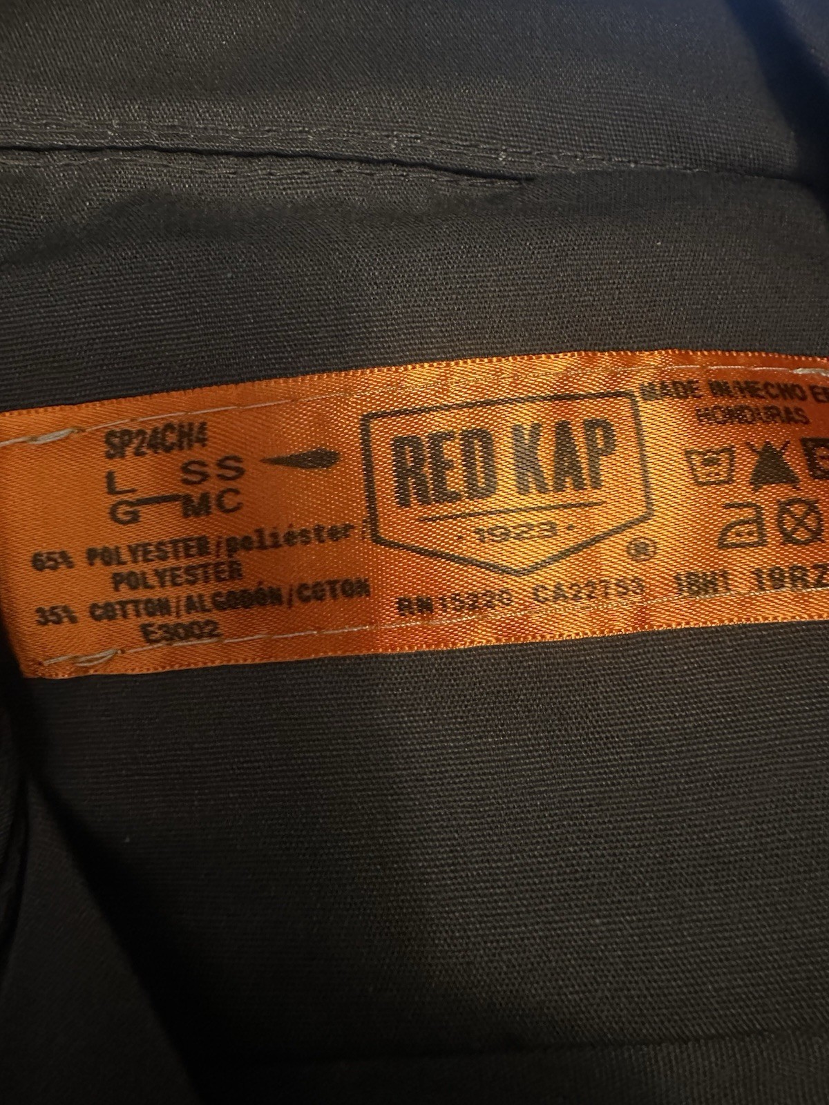 Lot Of 7 Red Kap Work Shirts Large Short Sleeve. #SP24CH4 Brand New