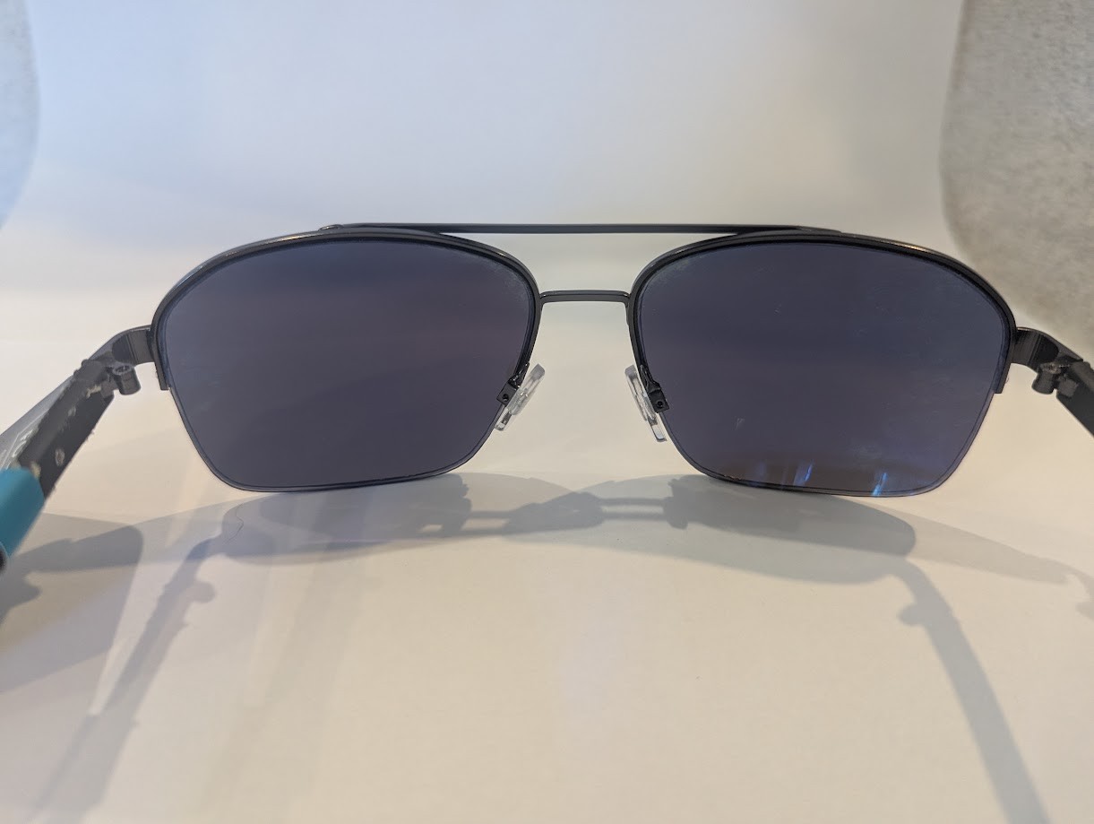 Foster Grant Gunmetal Gray & Black Sunglasses for Driving 100% UVA/UVB