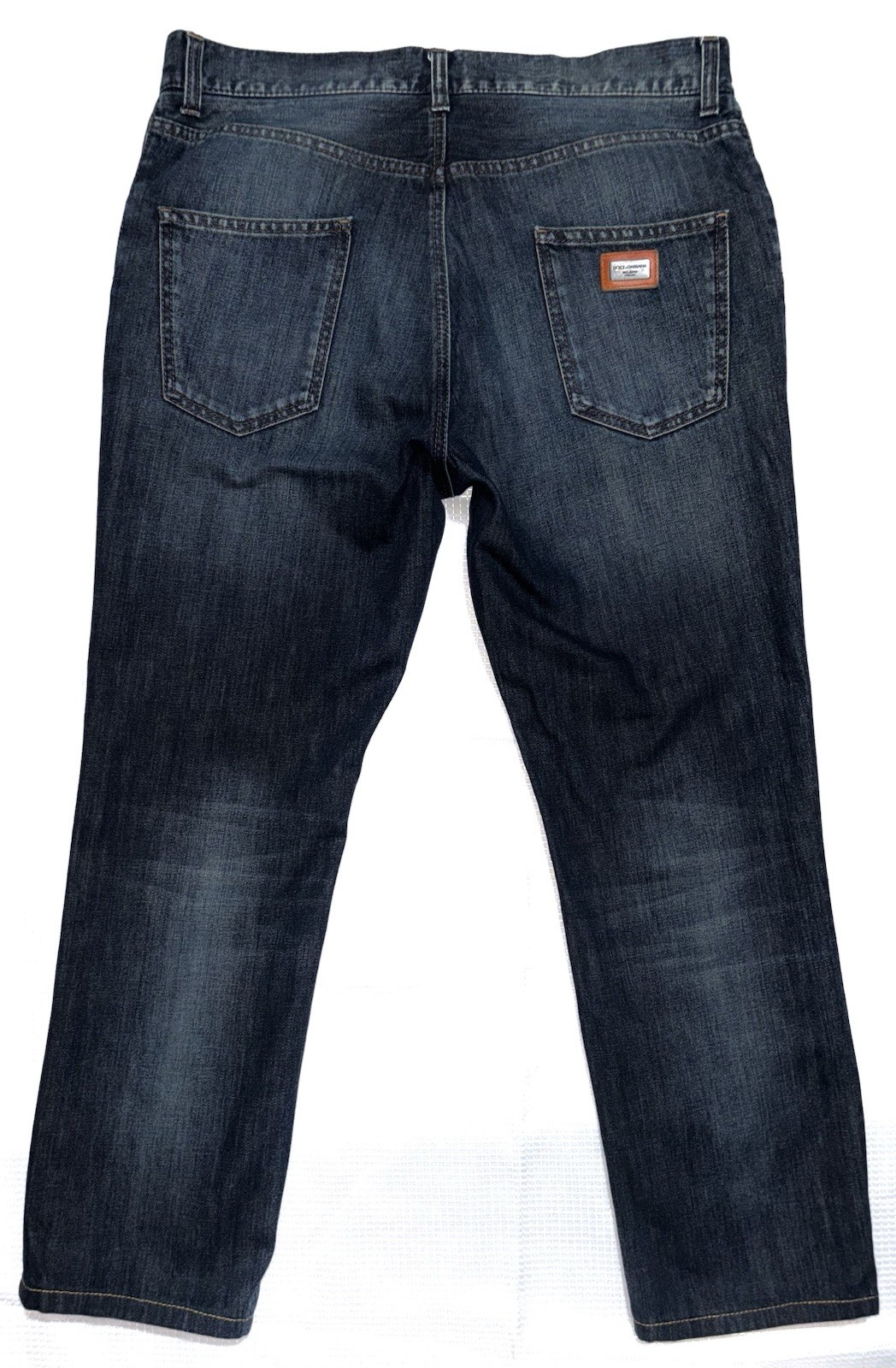 Dolce & Gabbana Men’s Western Pockets Blue Jeans Size 34W/ 26.5 In