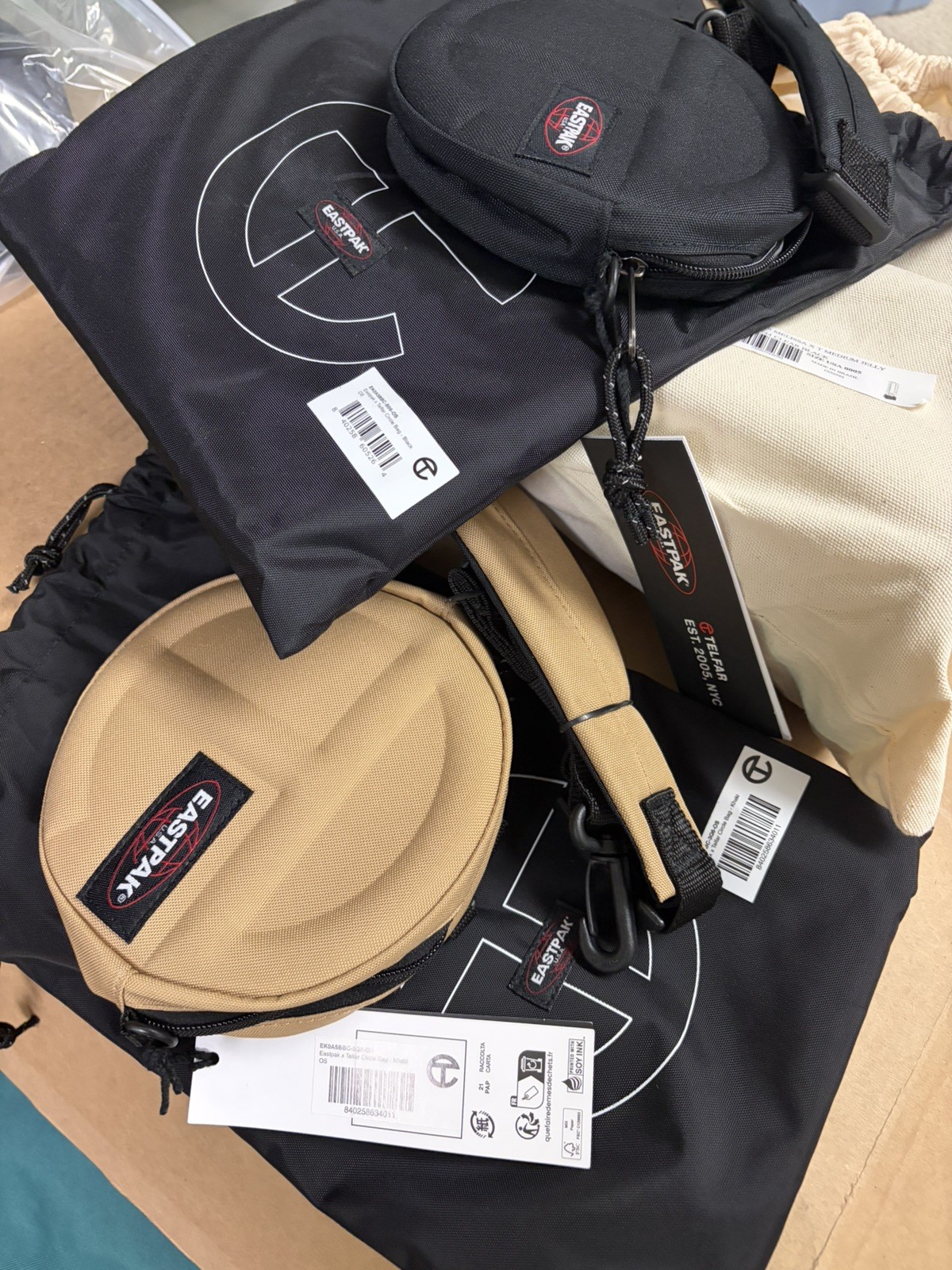 Telfar x Eastpak Circle Bag Black New with Tag and Dust Bag