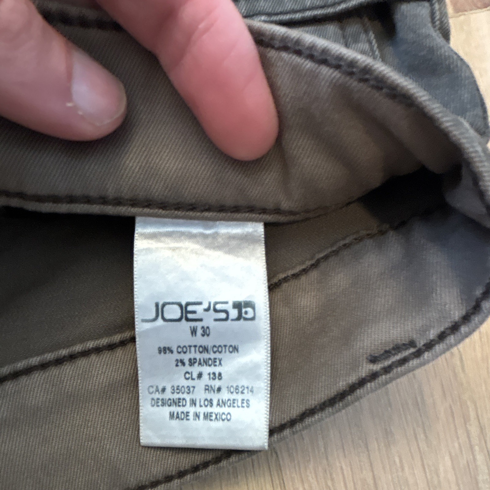 Joe’s Jeans Men’s Dark Wash Black Denim Skinny Slim Fit Stretch 5-Pocket Mid