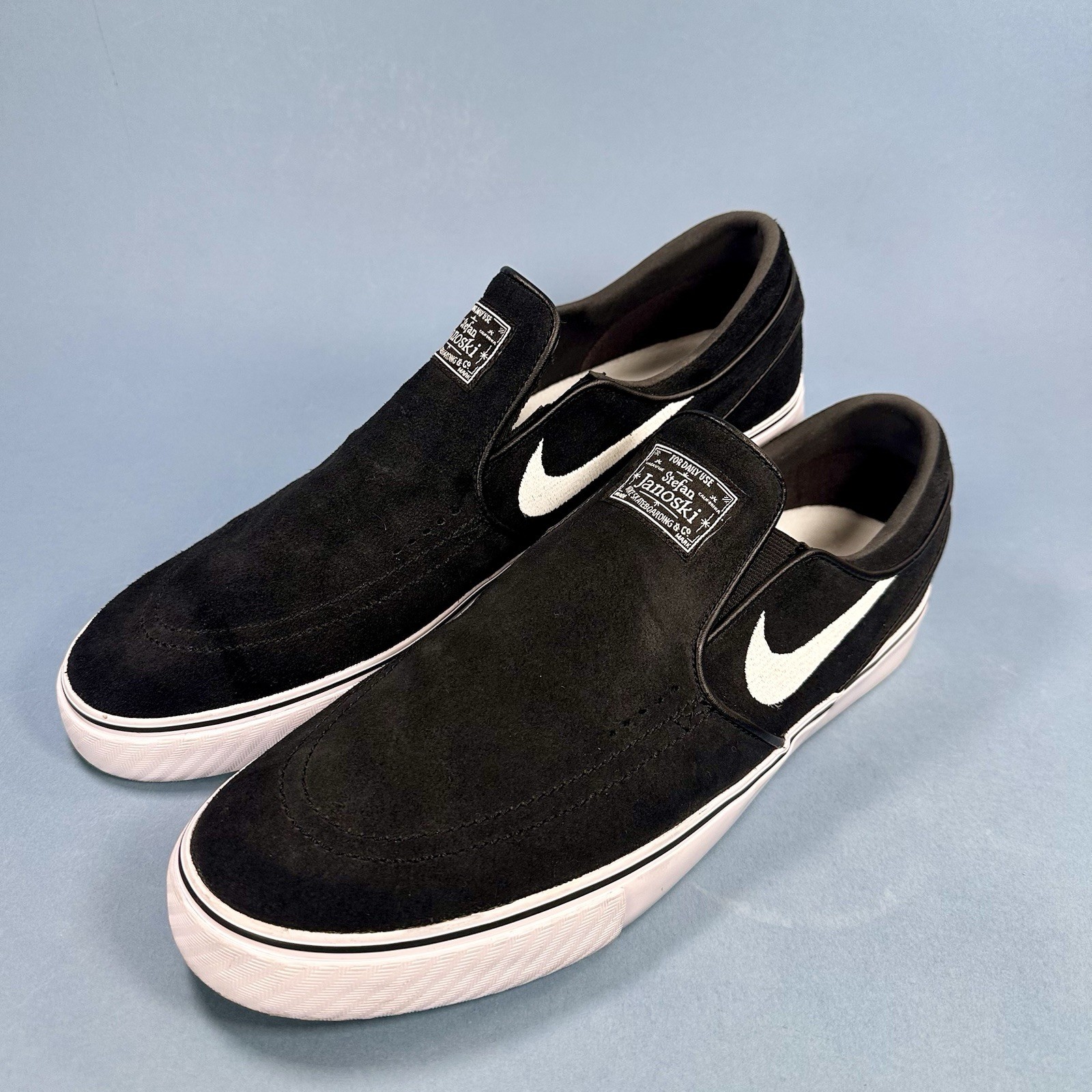 Nike SB Zoom Janoski+ Slip ‘Black White’ FN5893 001 Size 12