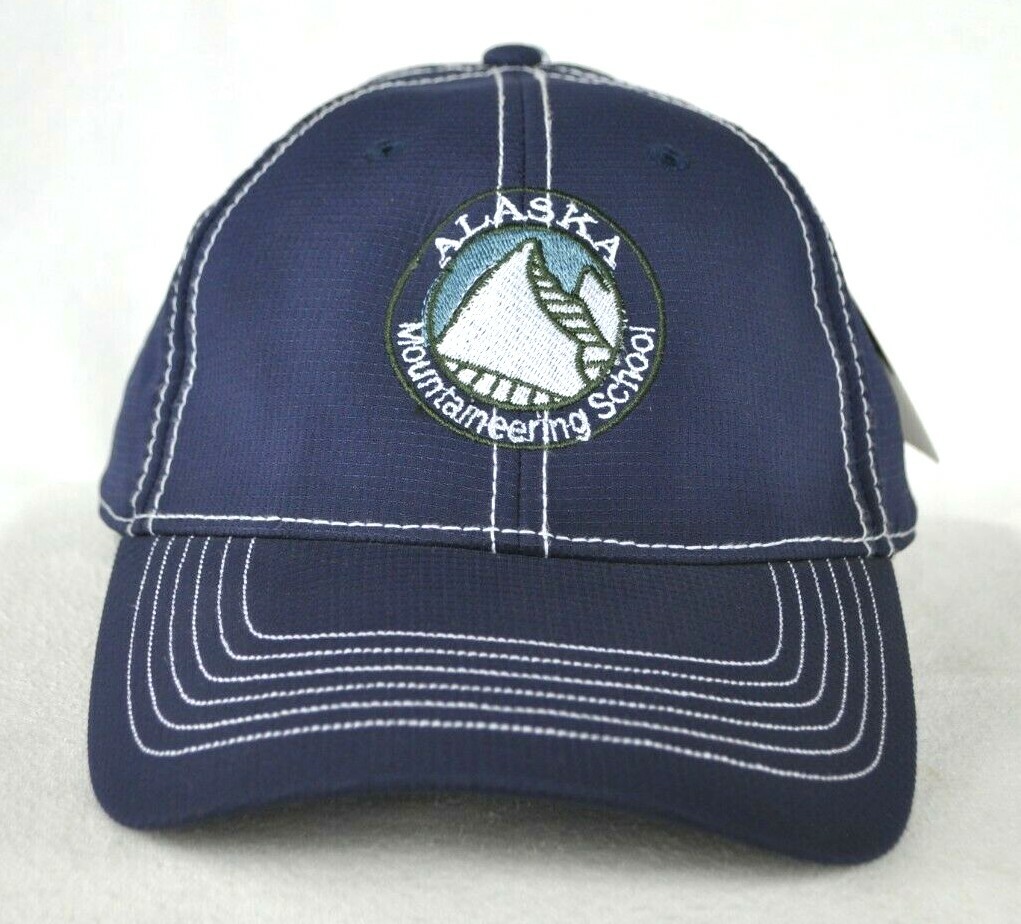 *ALASKA MOUNTAINEERING SCHOOL* Hiking Backpacking Ball cap hat *OURAY*