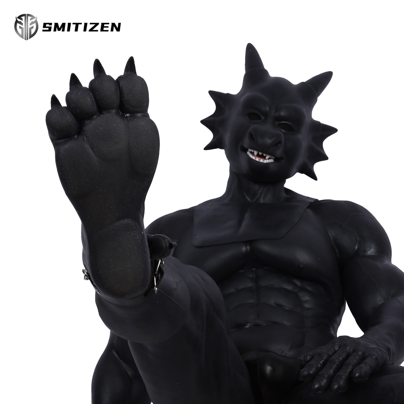 Smitizen Silicone Black Beast Paw Monster Feet Realistic Skin Paw for Cosplay