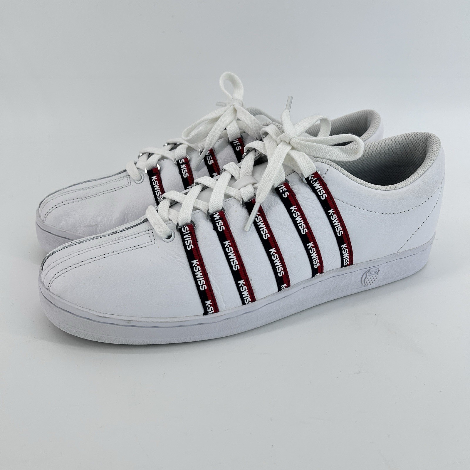 Preppy Americana Court Sneakers Mens 11.5 K Swiss Classic 88 White Casual
