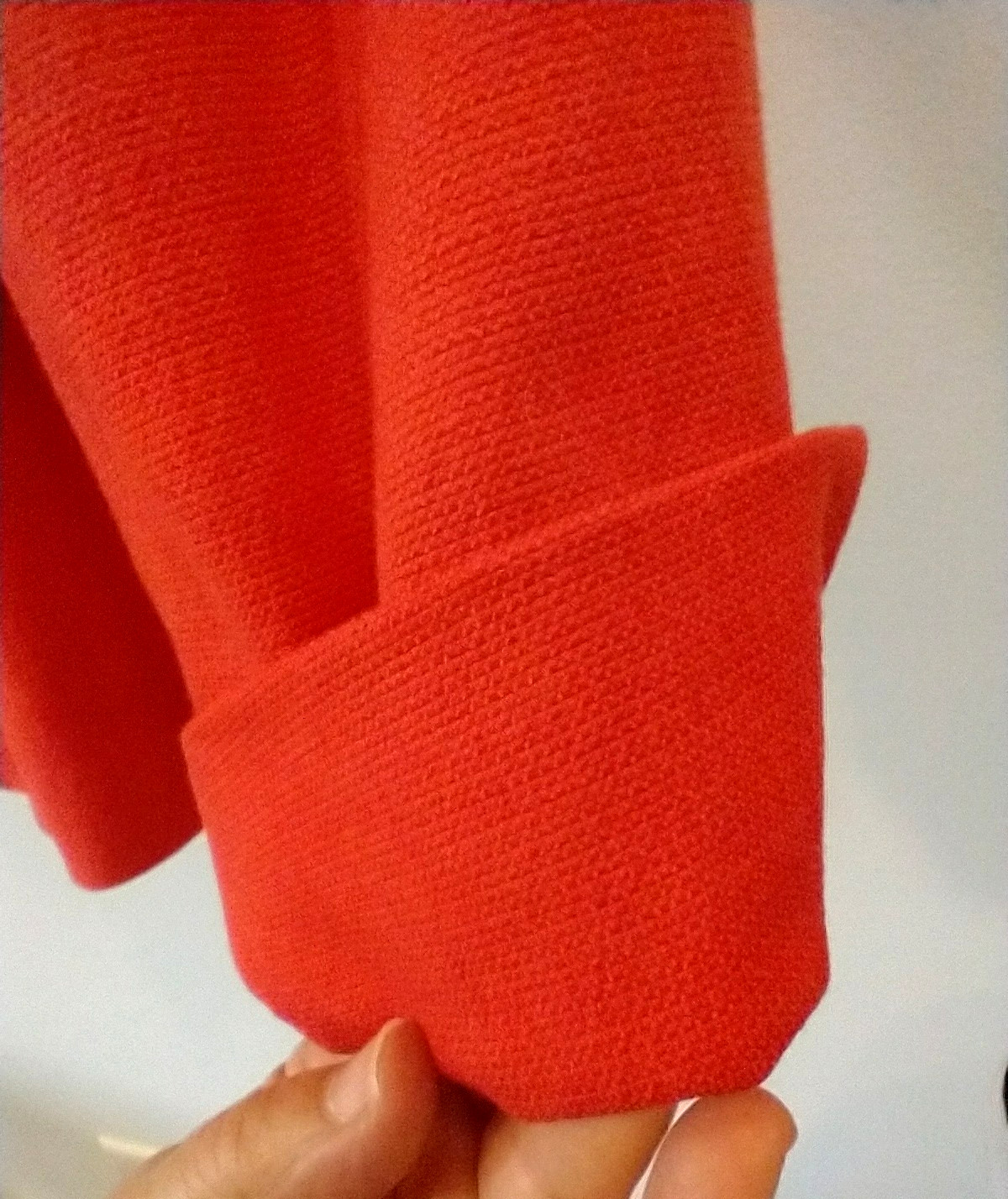 COLDWATER CREEK Women’s Single Snap Cotton Blend Blazer Bright Red Lined – 18