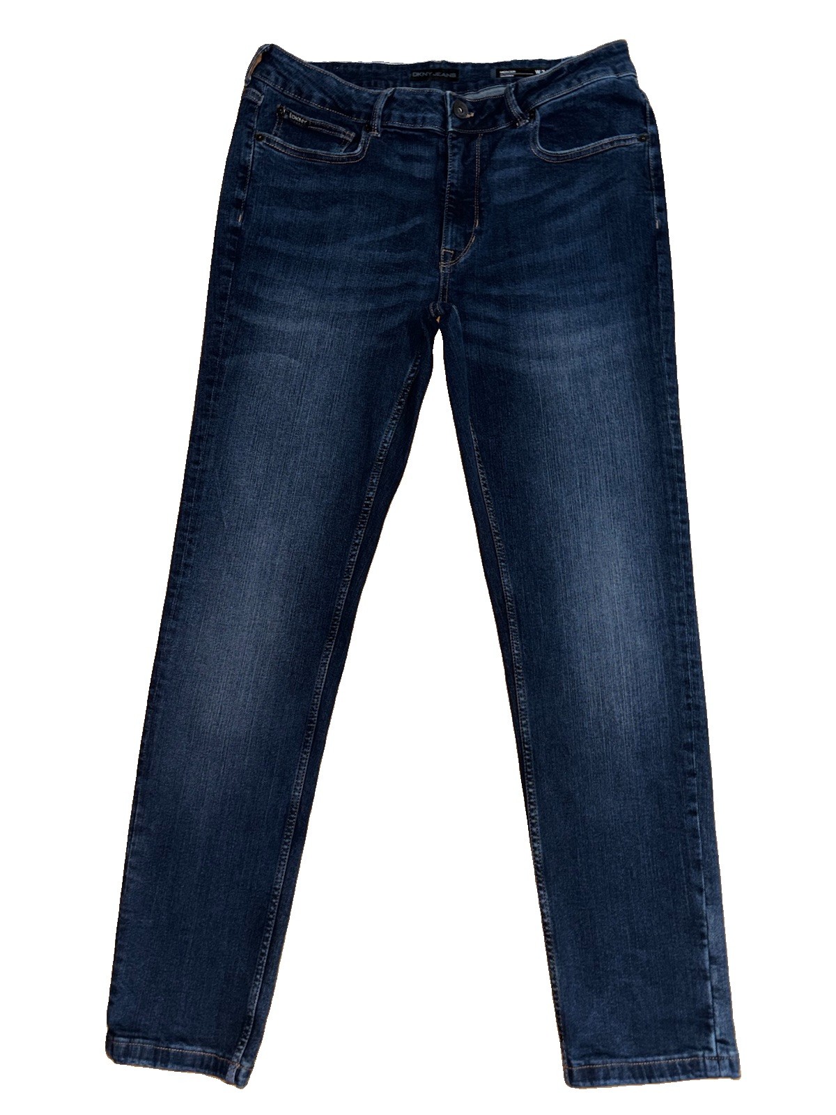 DKNY Mercer Skinny Jeans Men’s Waist Size 34 Length 32 Dark Wash Selvedge Seam