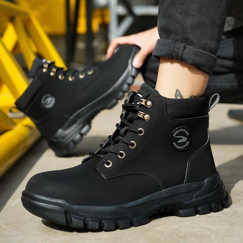 Men work life waterproof shoes new steel toe shoe Indestructible Protective Boot