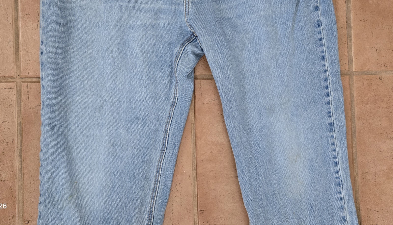 Levi’s 541 Men’s Light Blue Straight Denim Jeans 38×32 5-Pocket Mid Rise Logo