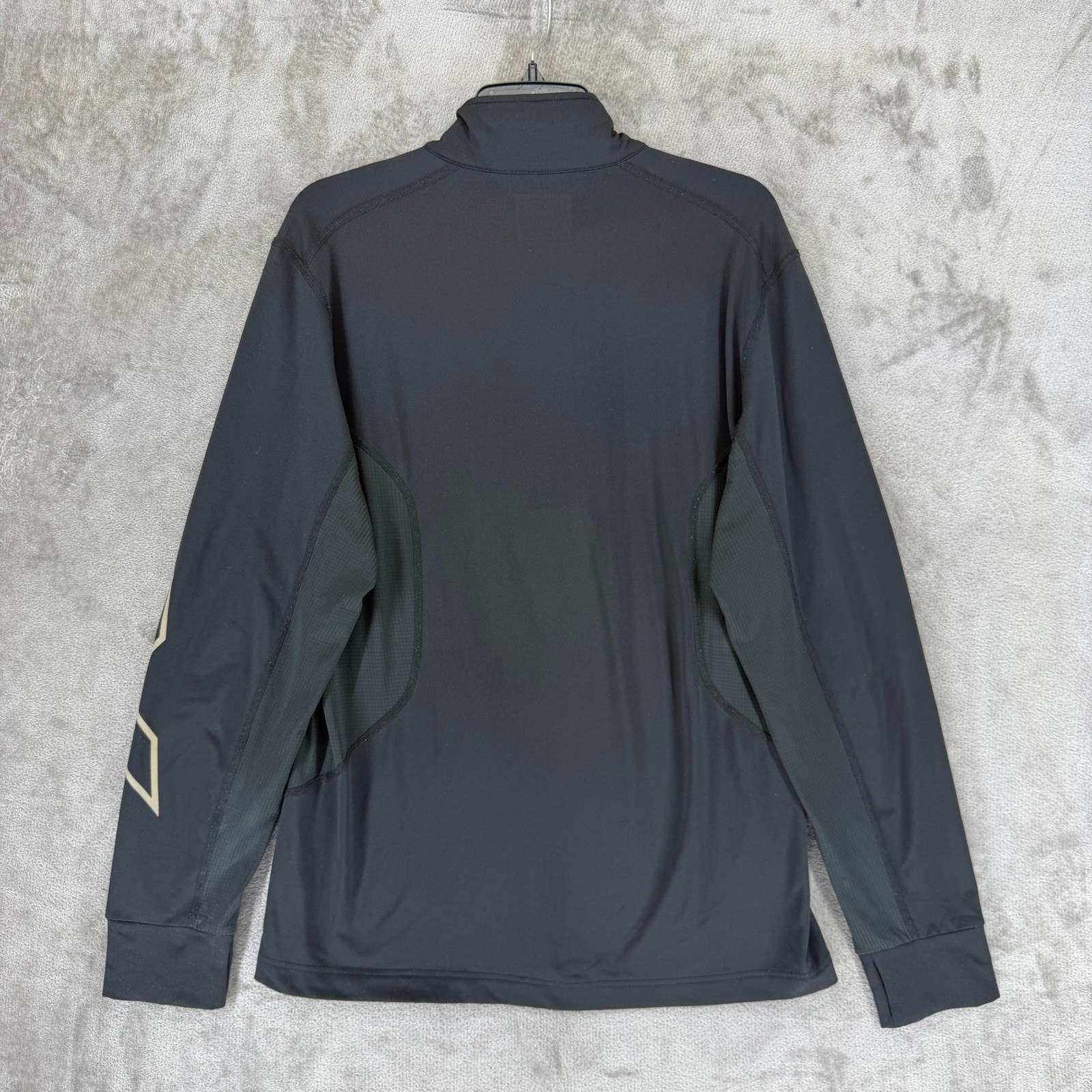 2XU Mens Ignition 1/4 Zip Long Sleeve Running Top Black MR4258a Medium