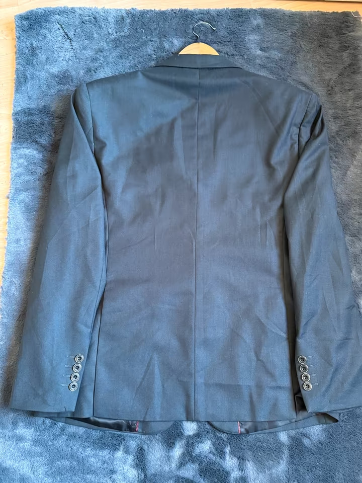 elegant dark blue jacket men