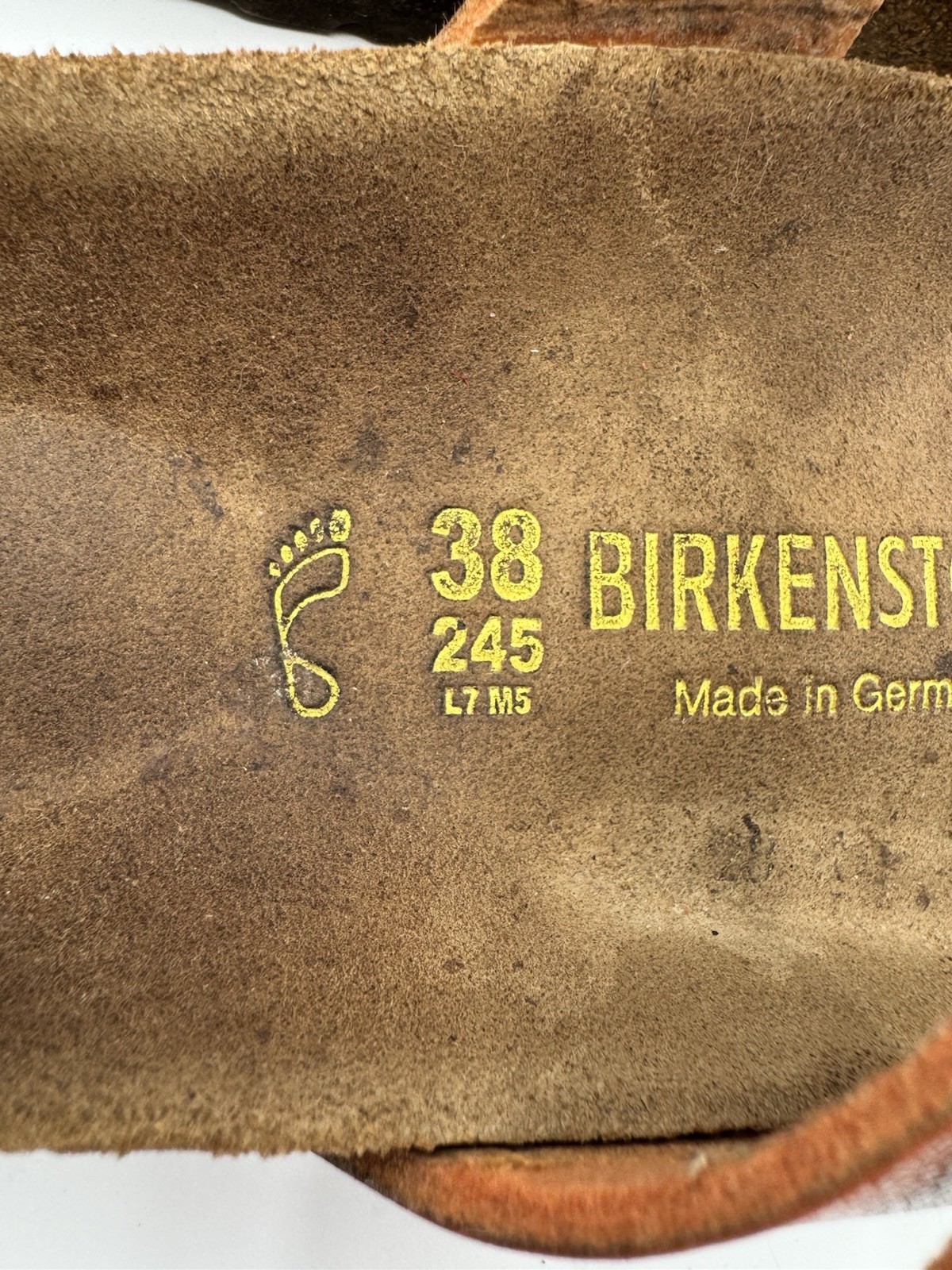 Birkenstock Mayari Copper Sandals EU 38 Regular Wide Germany Leather