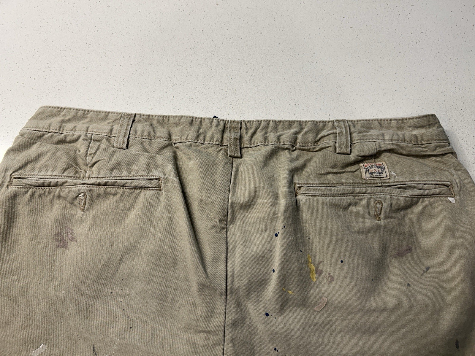 Limited Edition Polo Ralph Lauren Big Chino Heritage Paint Splatter Pants 42×30