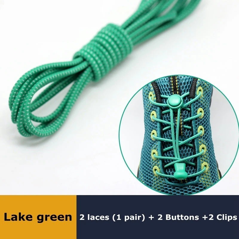 No Tie Elastic Lock Shoe Laces Rope Running Jogging Sneakers Trainer Shoelaces*