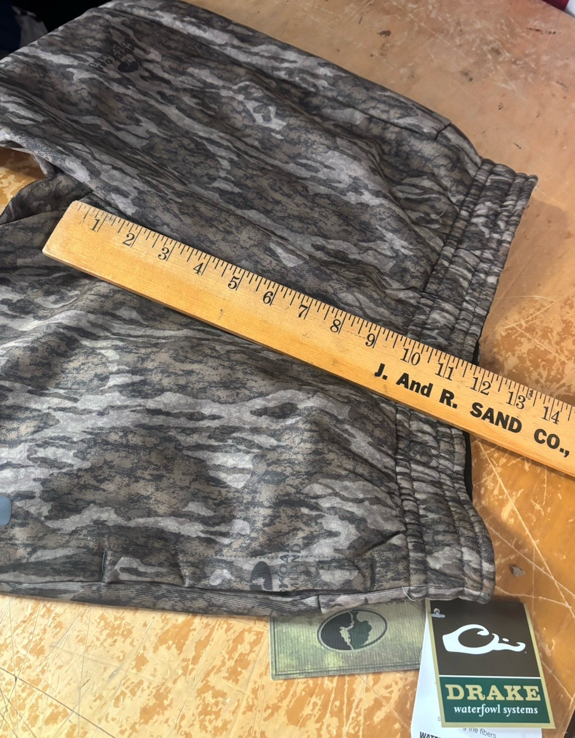 new $80 DRAKE MST Mossy Oak Bottomland Under-wader Jogger Pants Mens S 28-30