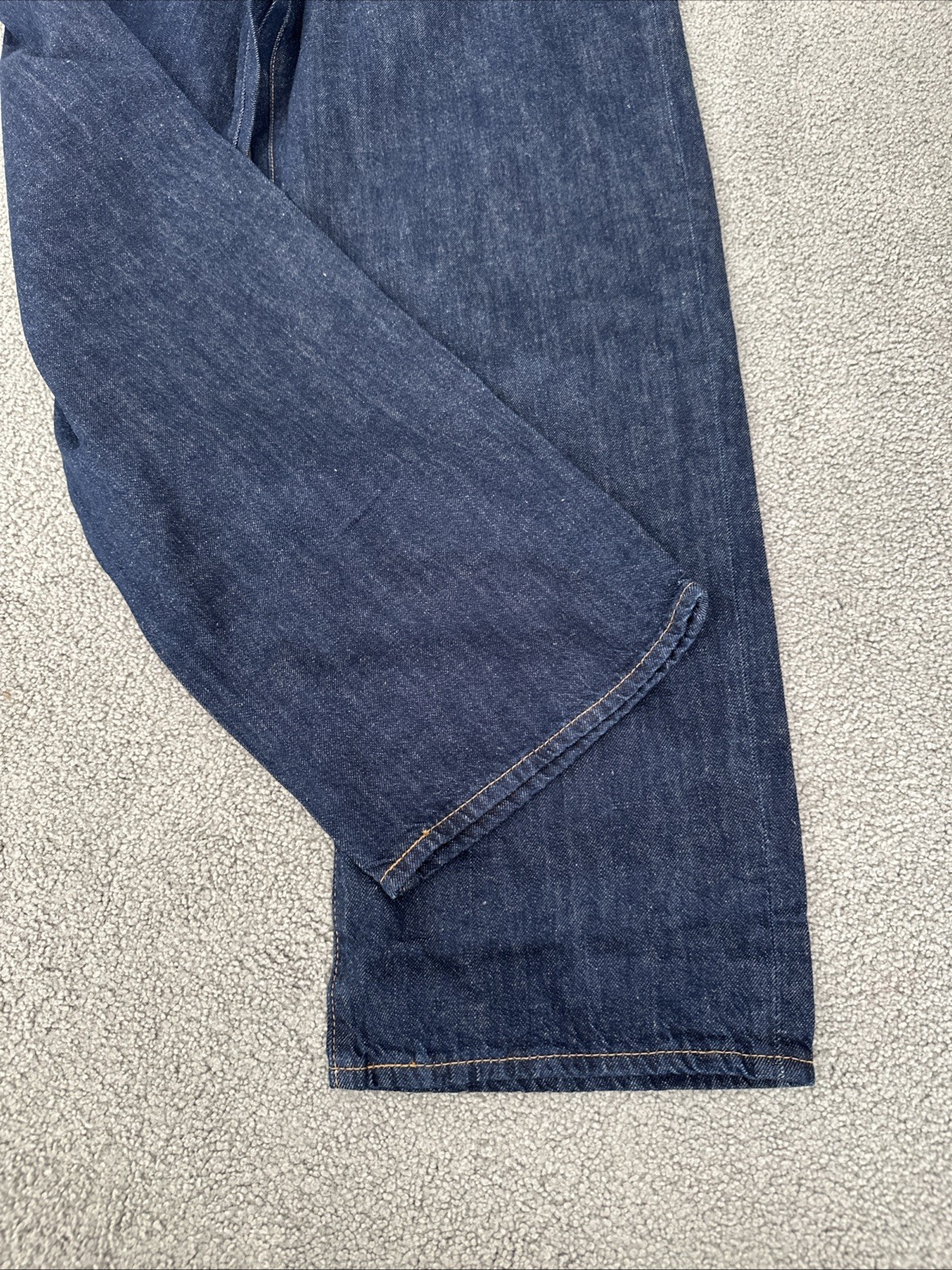 Levis 568 loose straight jeans Dark Blue Cotton Linen Jeans Men’s Sz 38Wx31L