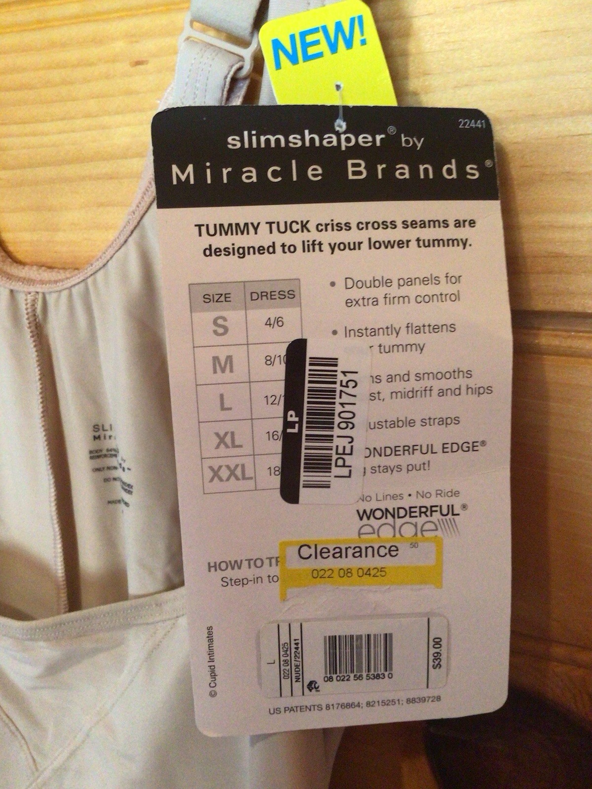 SlimShaper Miracle Brands S High-Waisted Tummy Tuck Slimmer Extra Firm WYOB $39