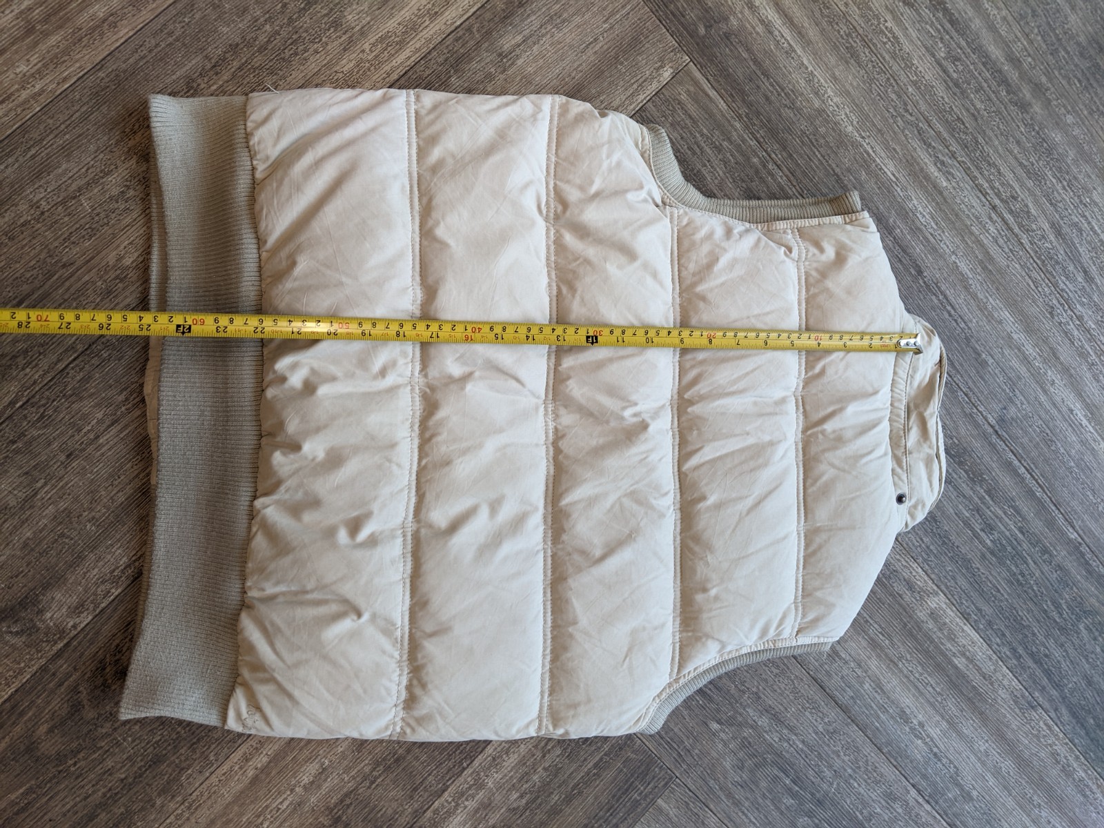 Fat Face Puffer Gilet Beige Women Medium Casual Outdoor Layering Bodywarmer