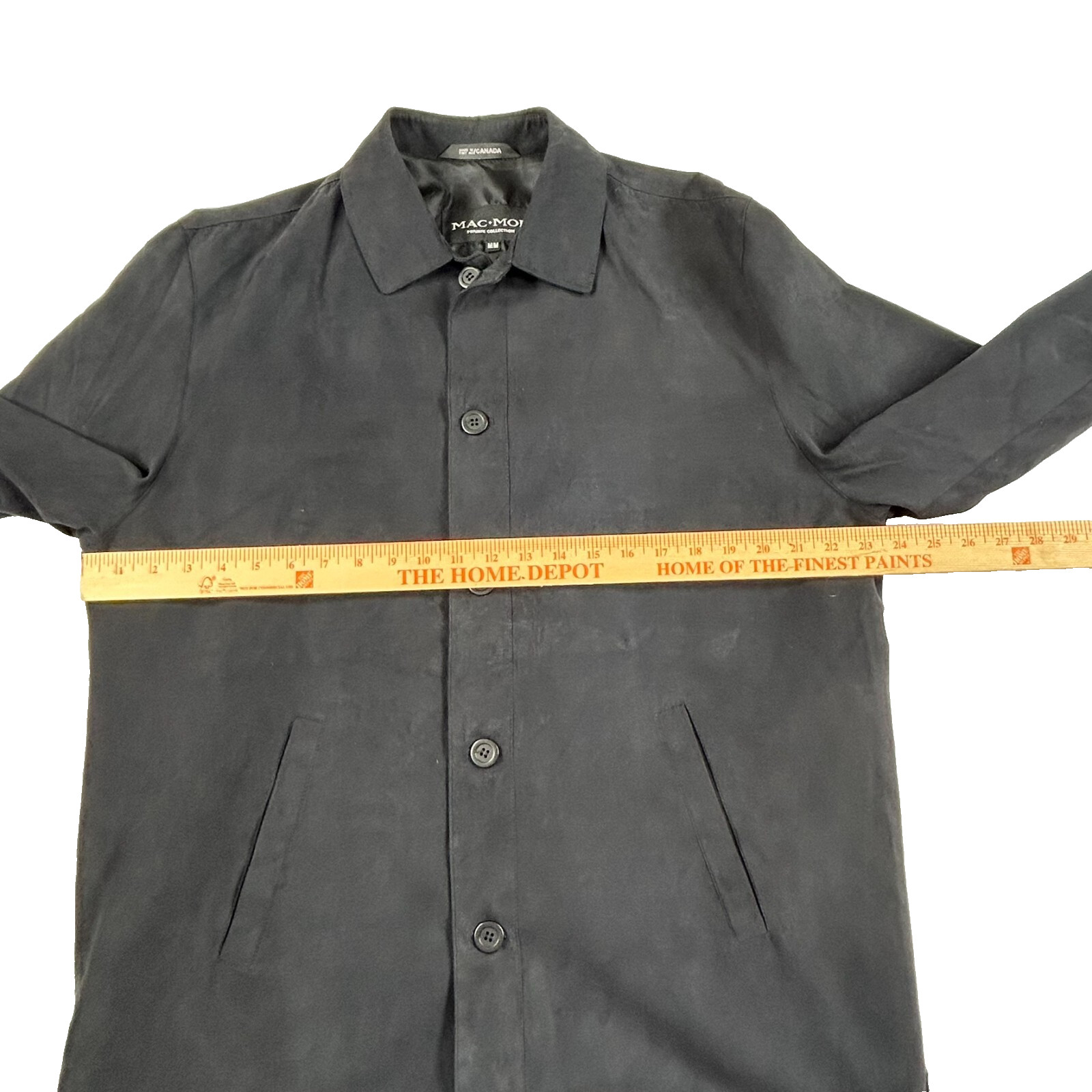Mac Mor Men’s Black Button Up Jacket Size Medium Private Collection