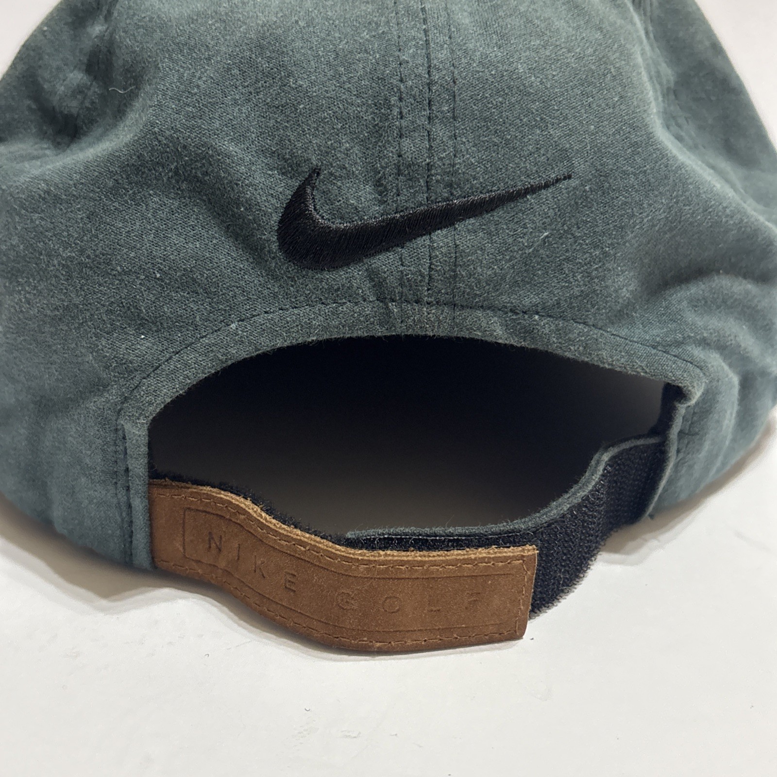 80S Nike Cap Vintage Leather Switching Hat Mens Accessory RARE