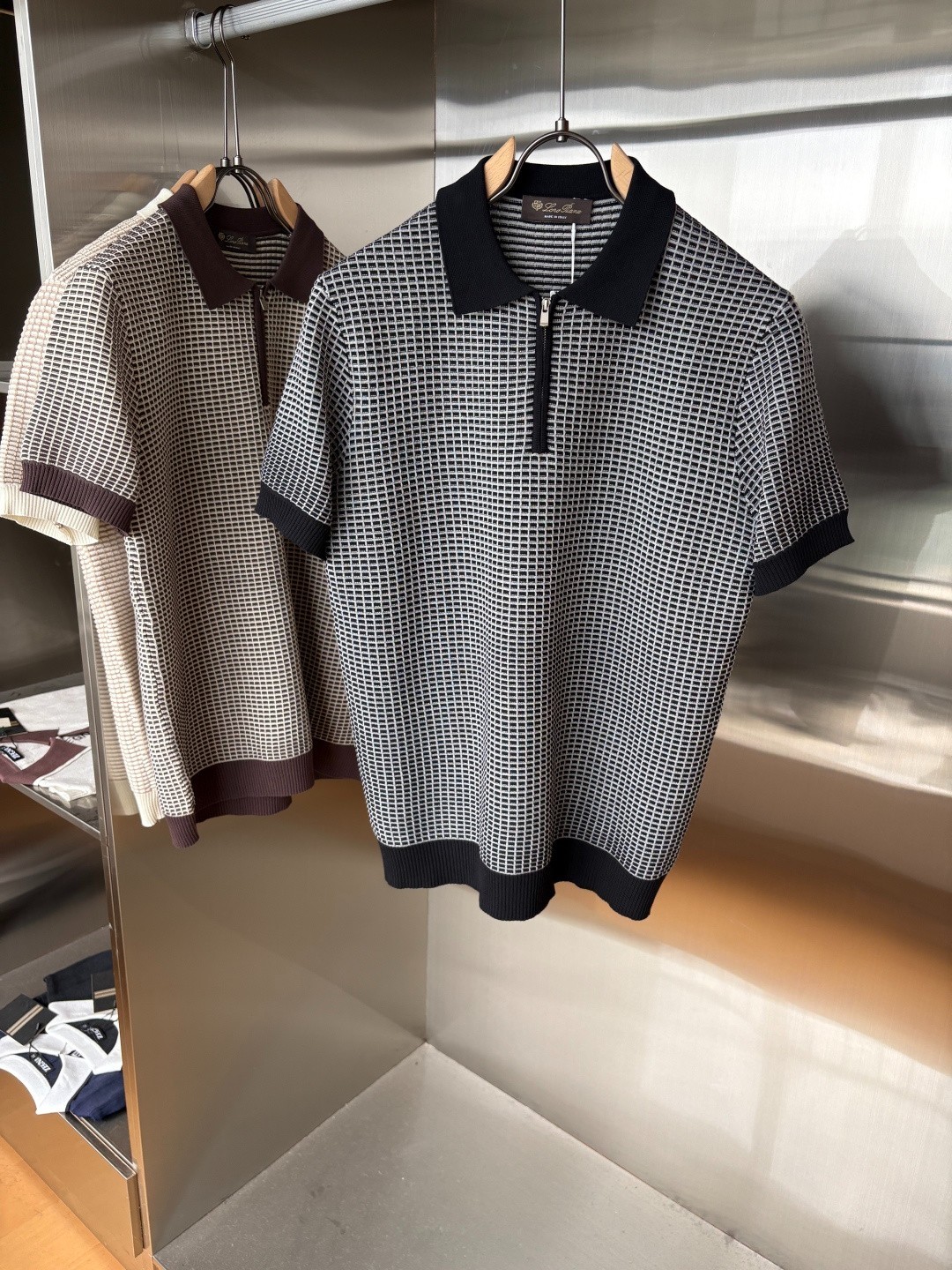 Loro Piana Men’s Knit Polo Shirt – Size XL