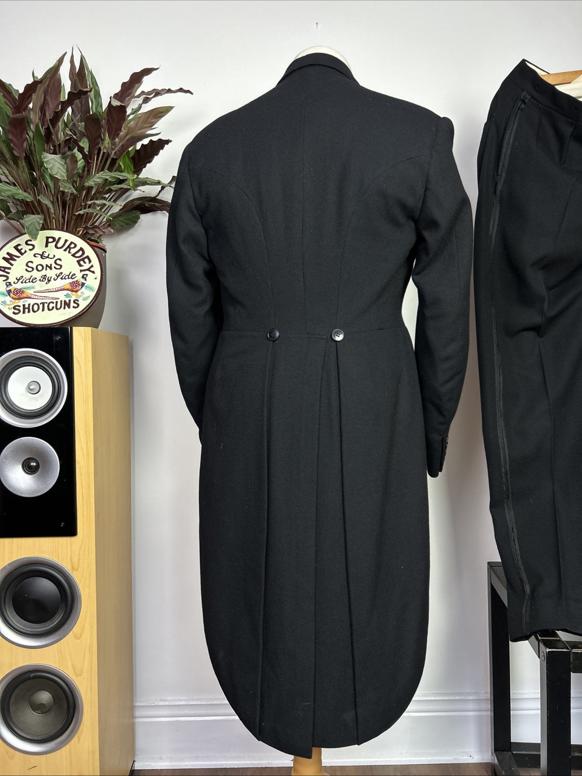 Bespoke White Tie Tailcoat Suit (38R) Handmade Dinner Savile Row Antique Vintage